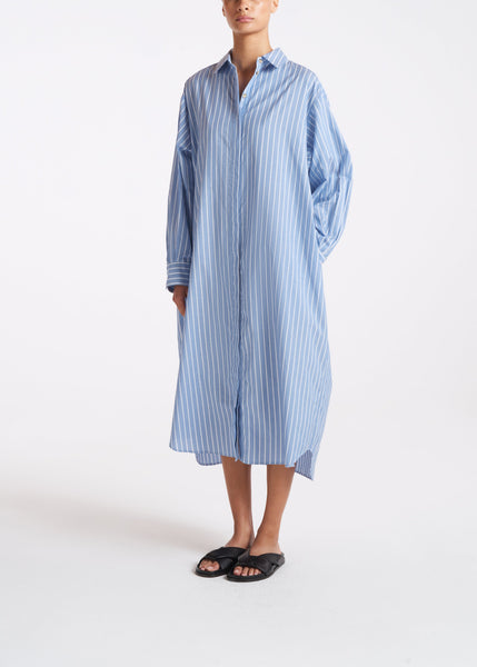 Striped Monogram Pocket T-Shirt Dress - Women - Ready-to-Wear