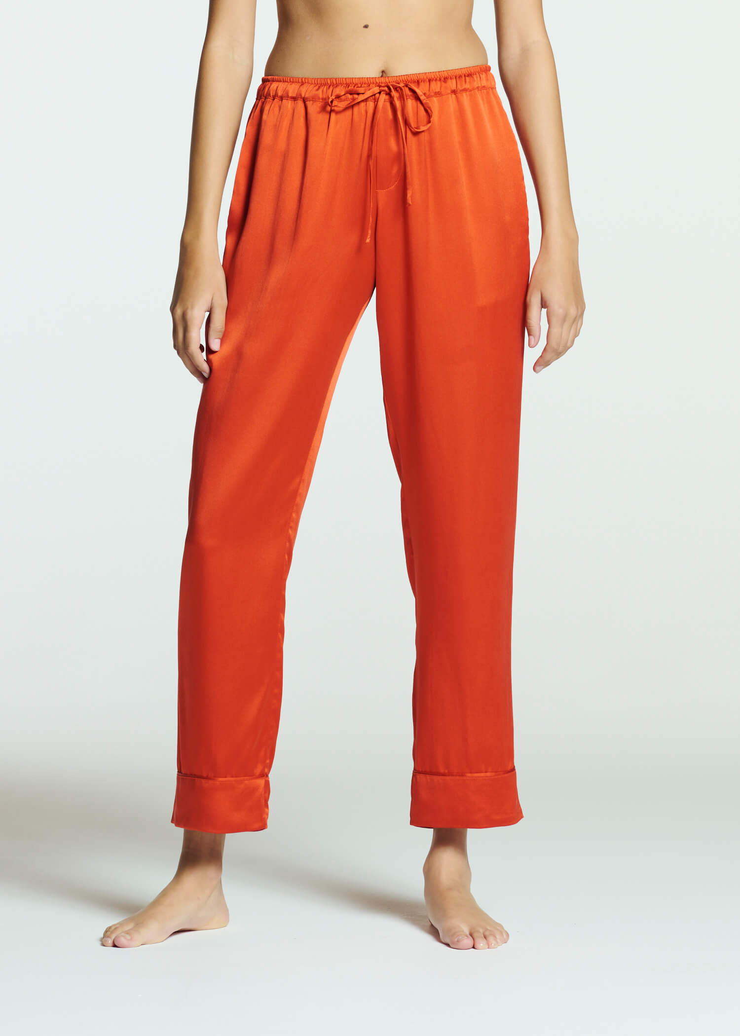 Montilla Trouser Persimmon Silk Charmeuse