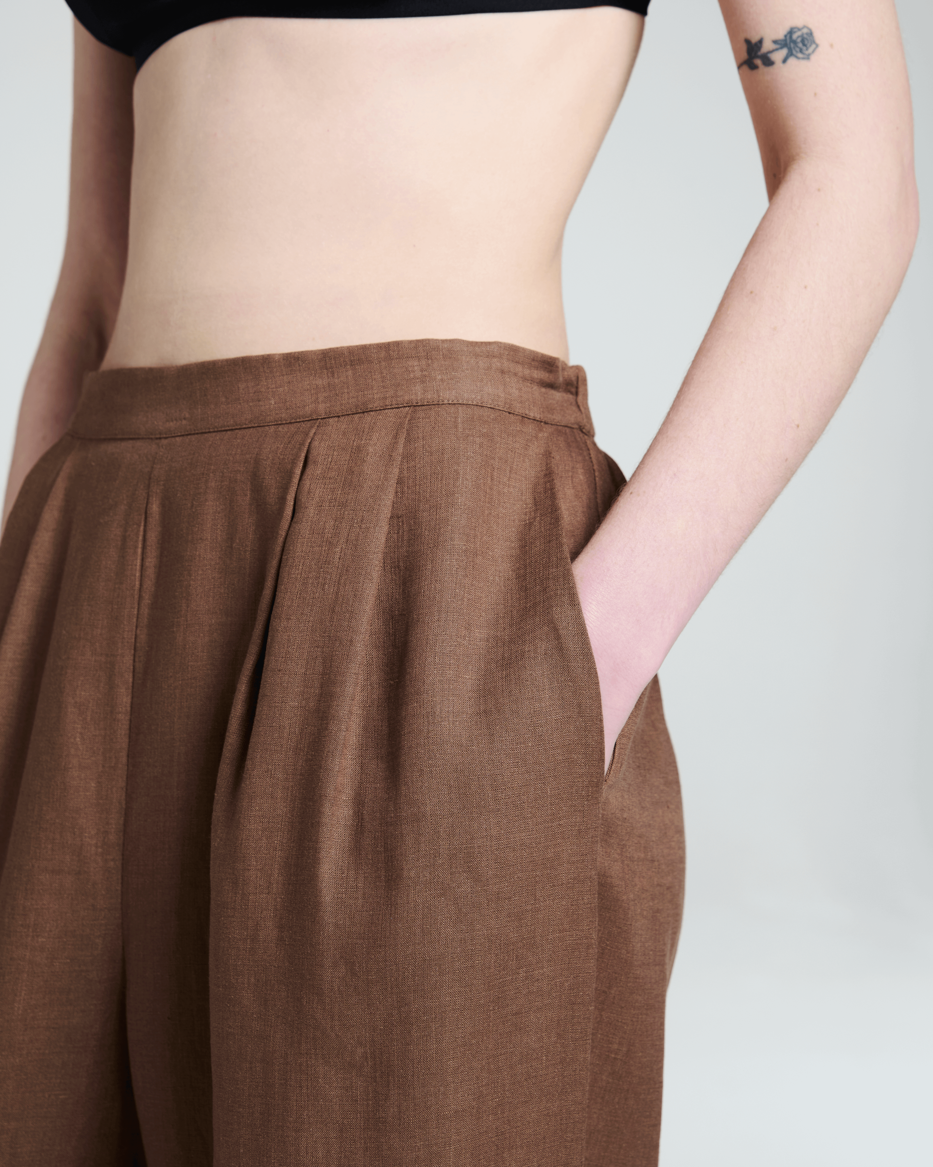 Isola Trouser Sepia Linen