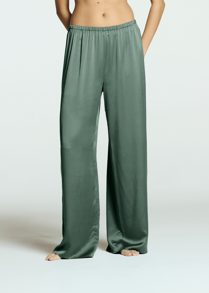 Austin Trouser Sage Silk Charmeuse