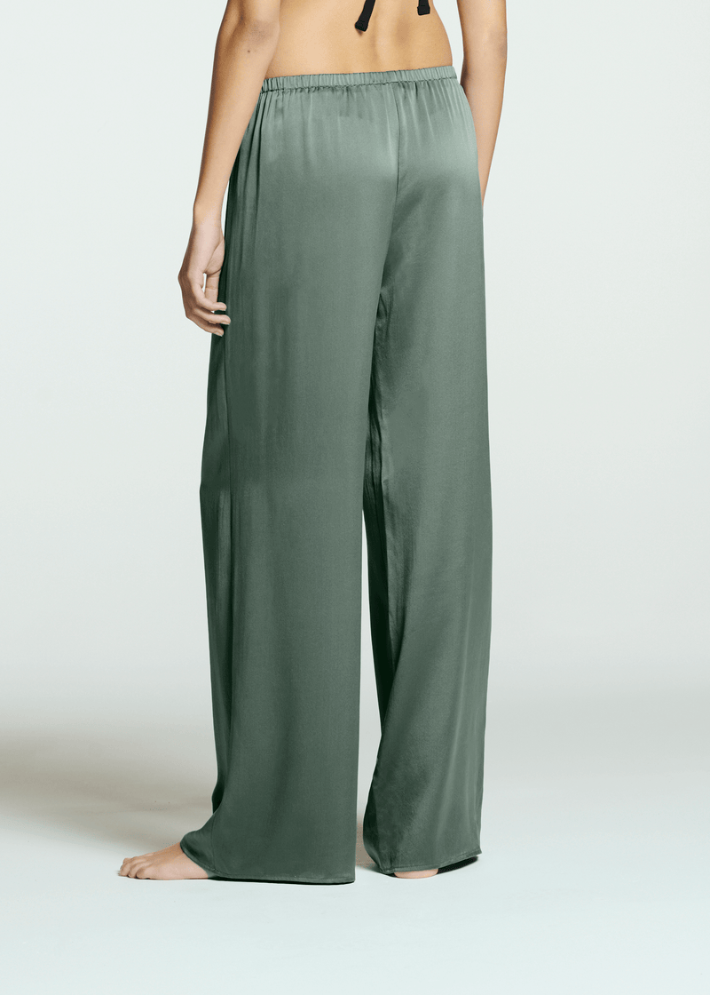 Austin Trouser Sage Silk Charmeuse