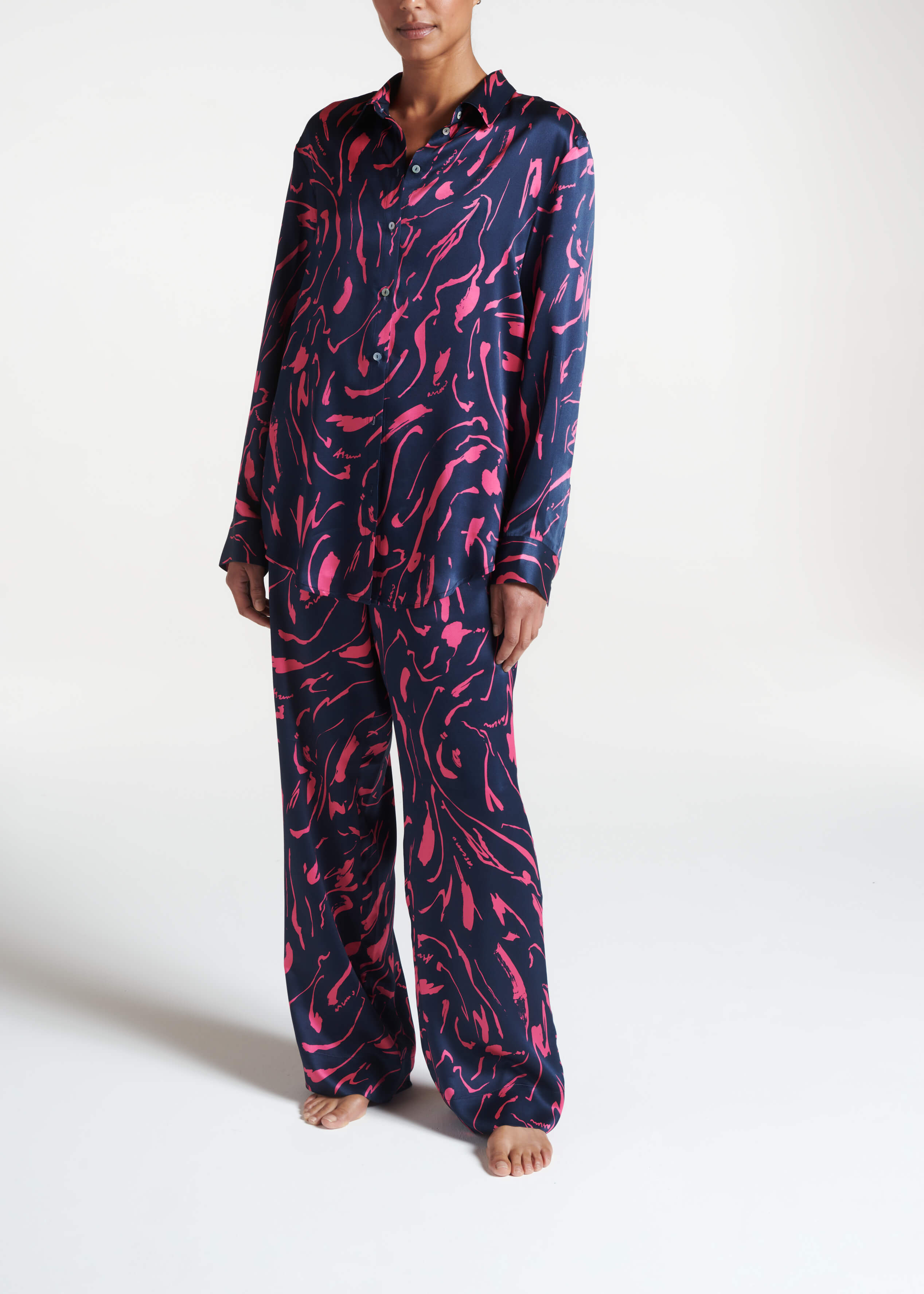 Silk charmeuse outlet pajamas