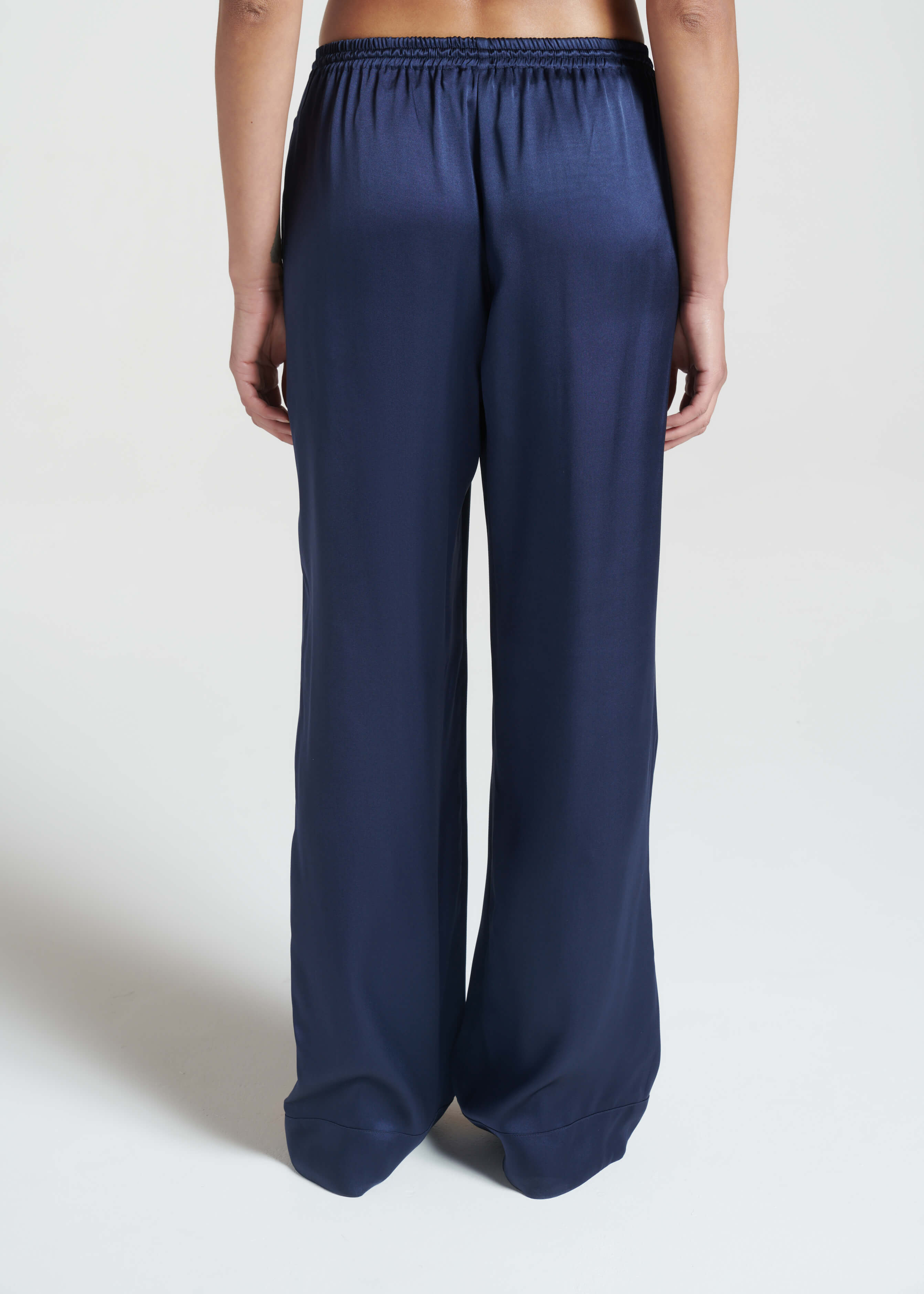 Aurelia Trouser Midnight Silk Satin