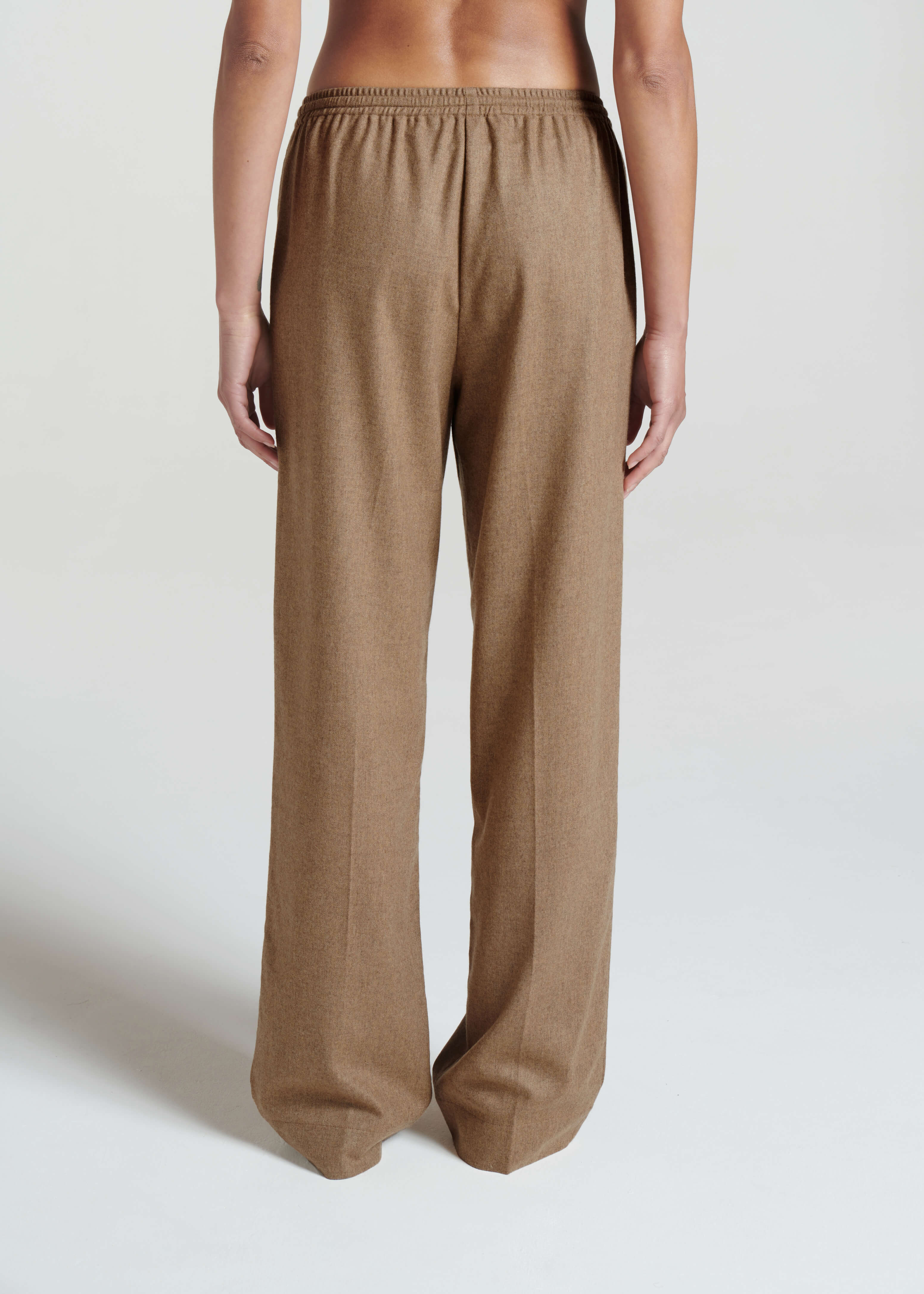 Aurelia Trouser Camel Wool Flannel