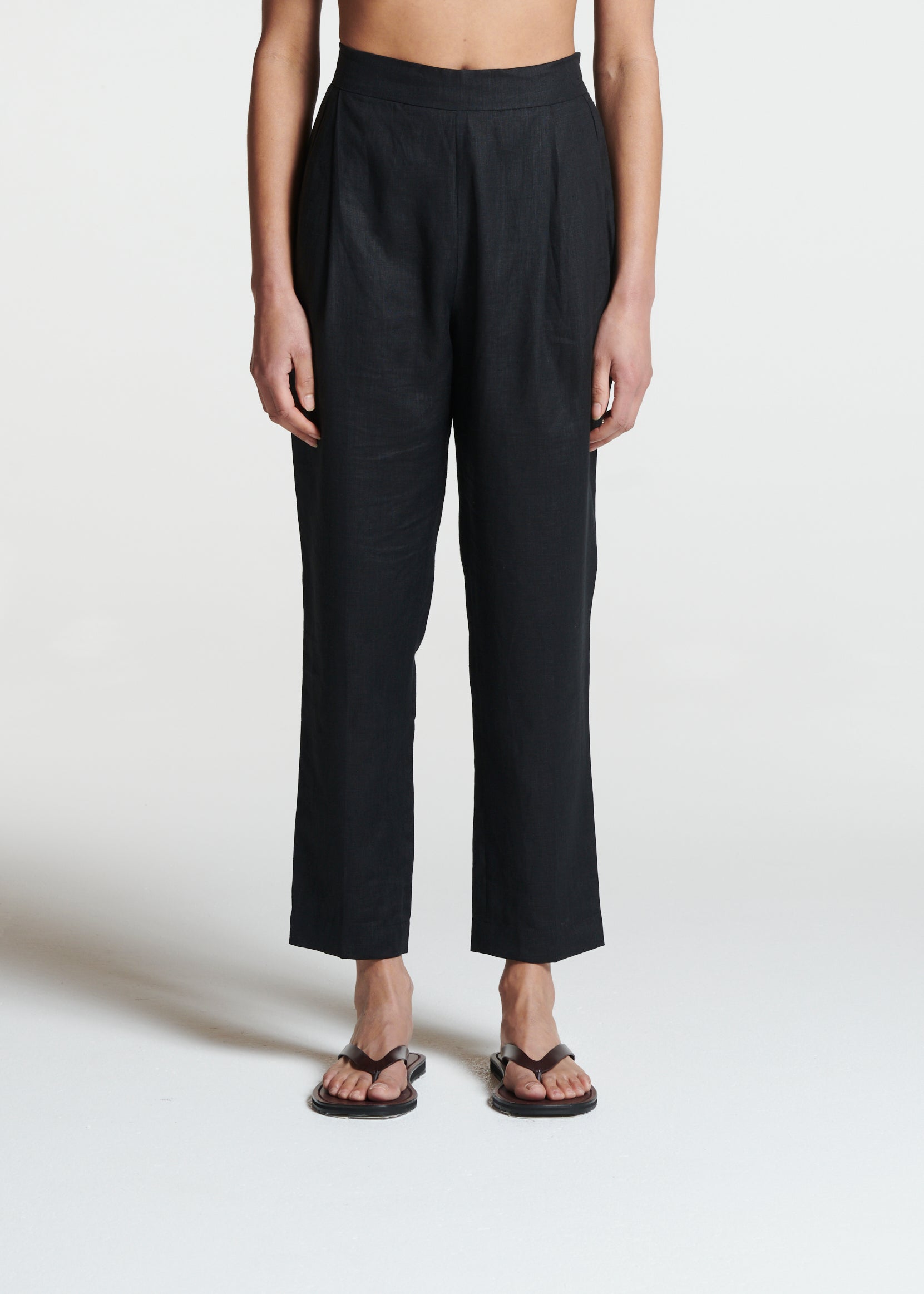 Andon Trouser Black Linen