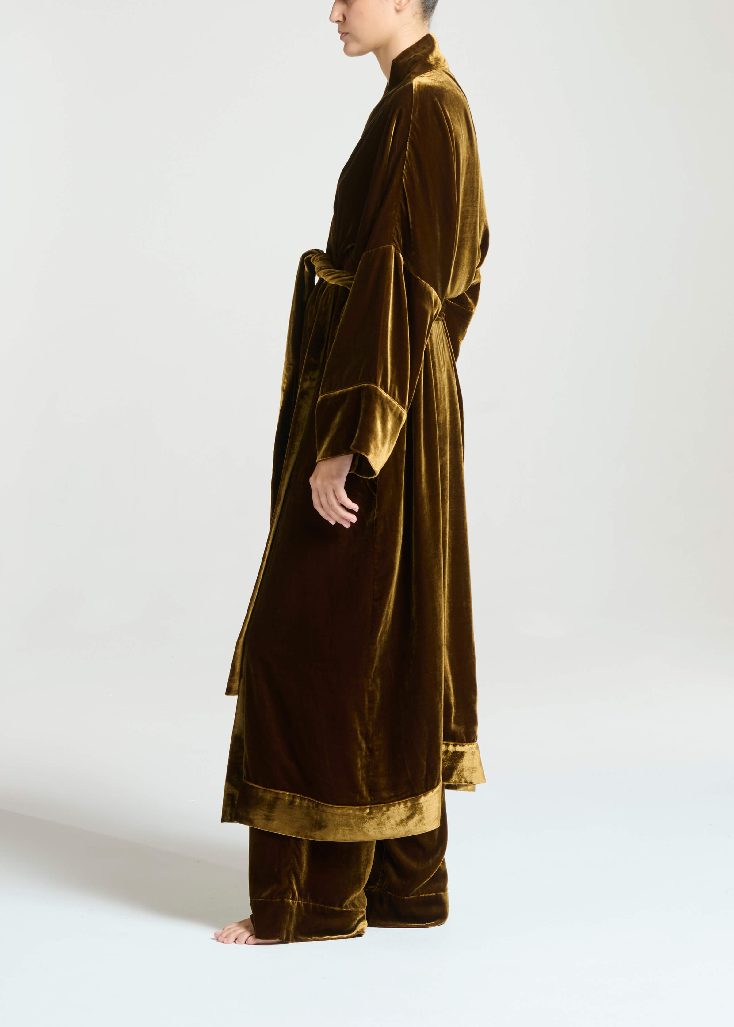 Athens Robe Brunette Viscose Velvet