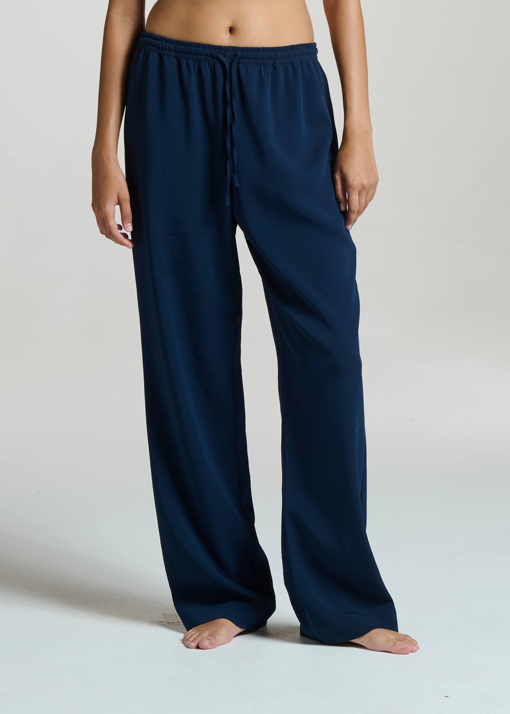 Aurelia Trouser Navy Viscose Crepe