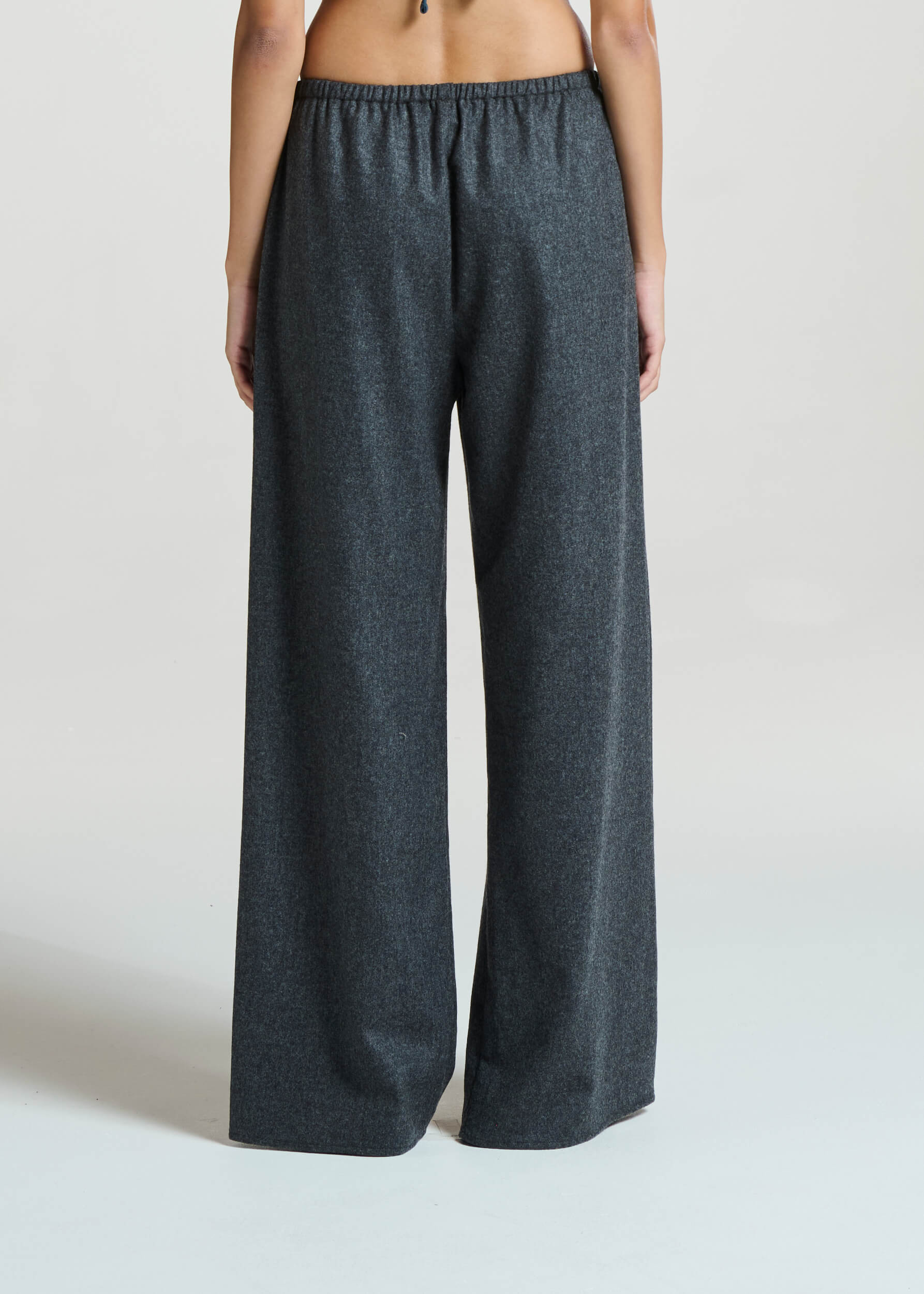 Austin Trousers Charcoal Wool Cashmere Flannel