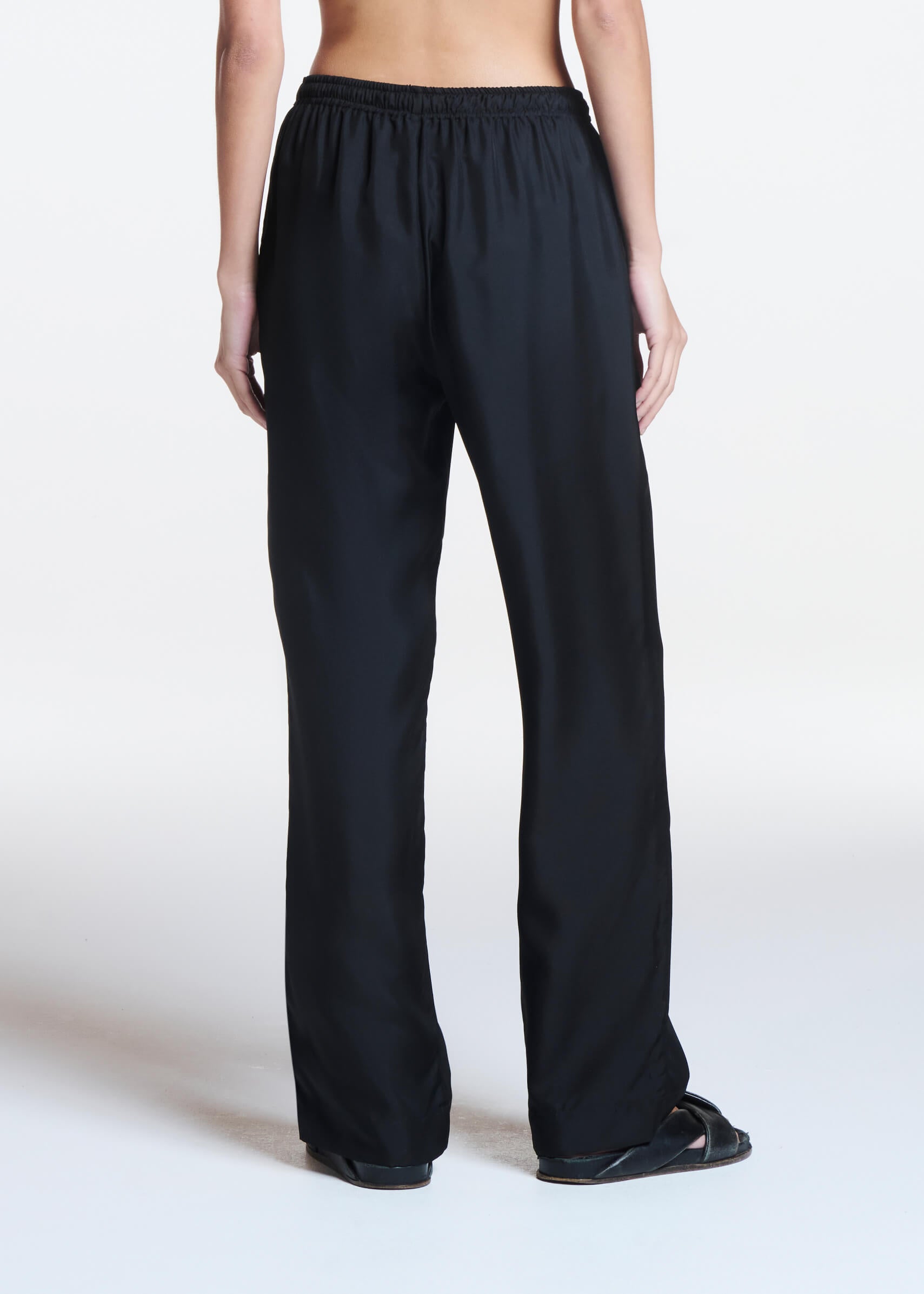 Aurelia Trouser Black Silk Twill