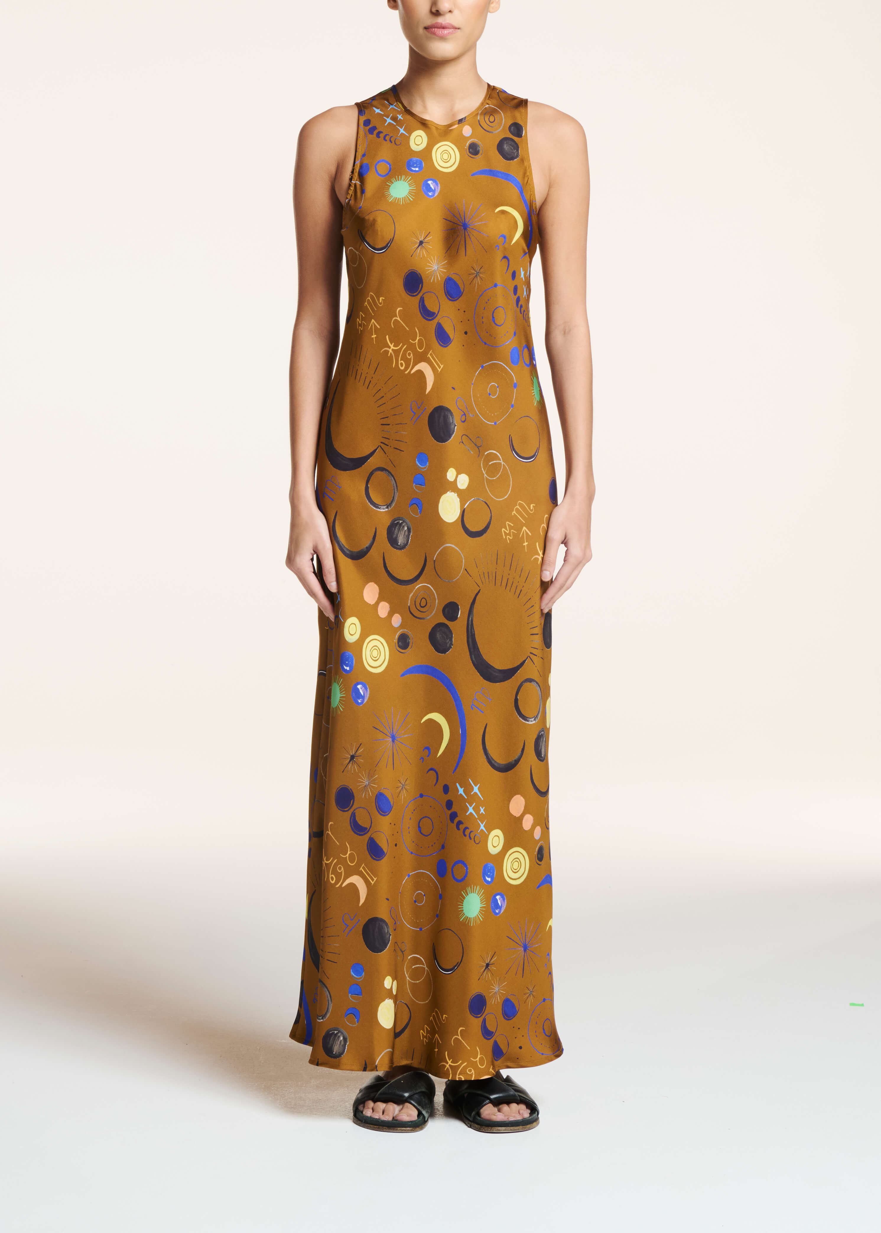 Valencia Dress Celestial Copper Silk Twill