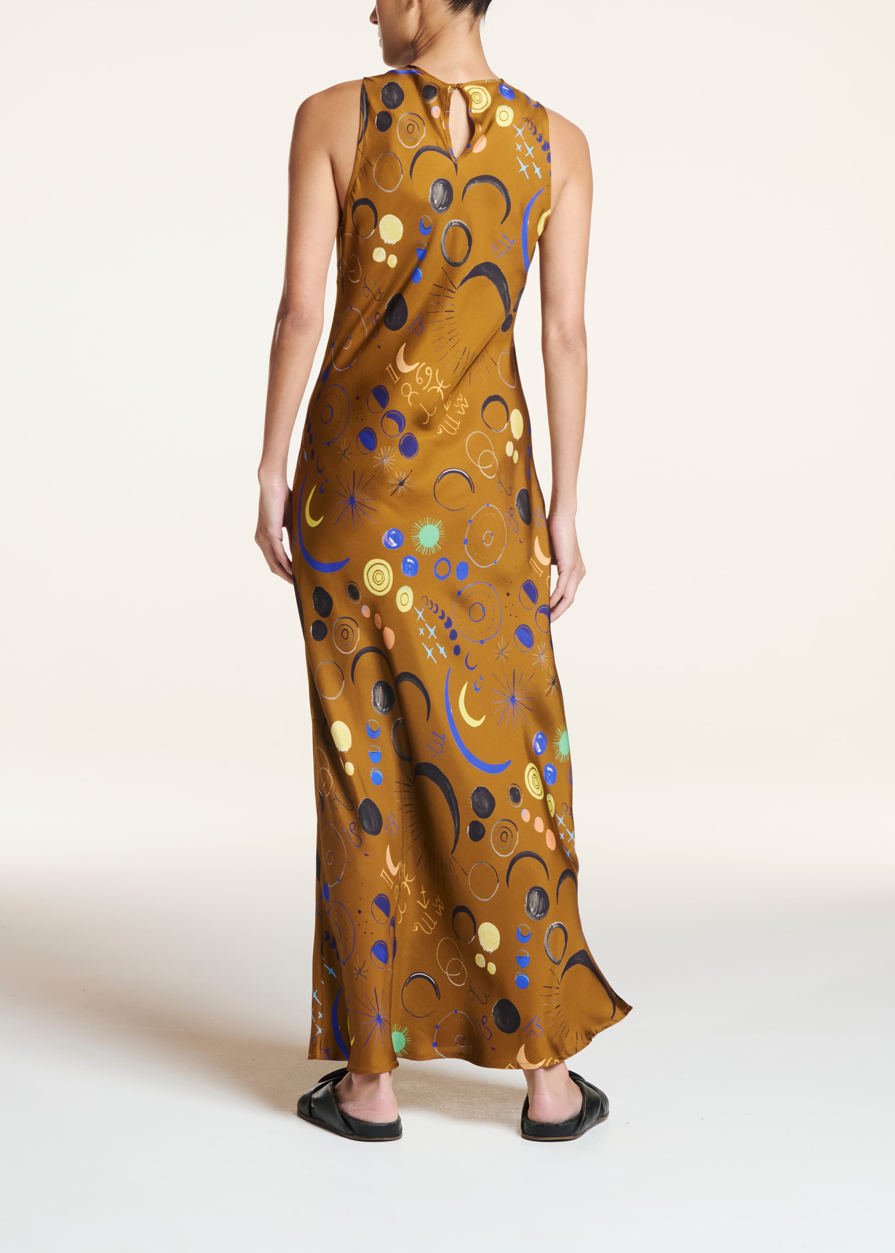 Valencia Dress Celestial Copper Silk Twill