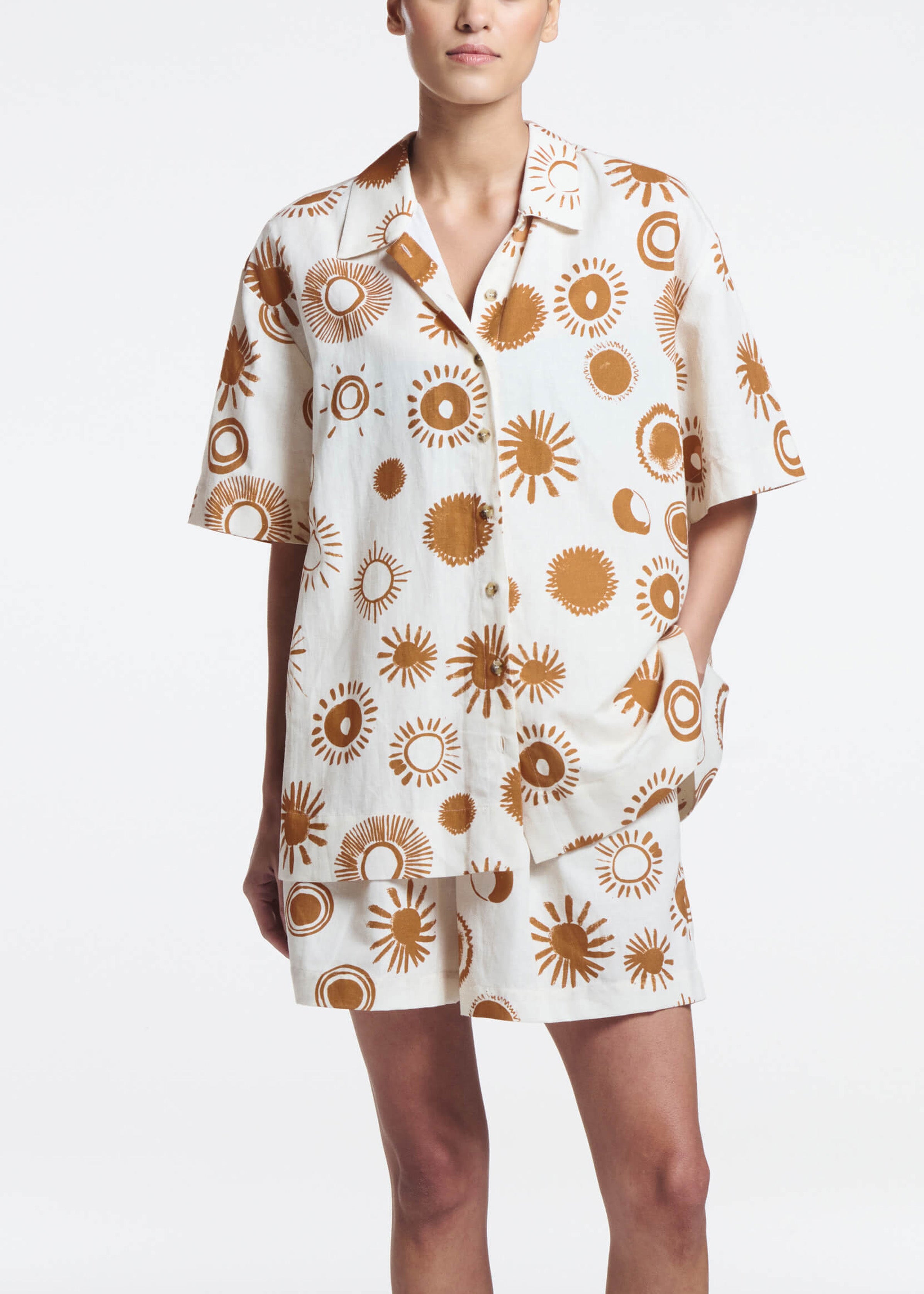 Montauk Shirt Le Soleil Ecru Linen Cotton