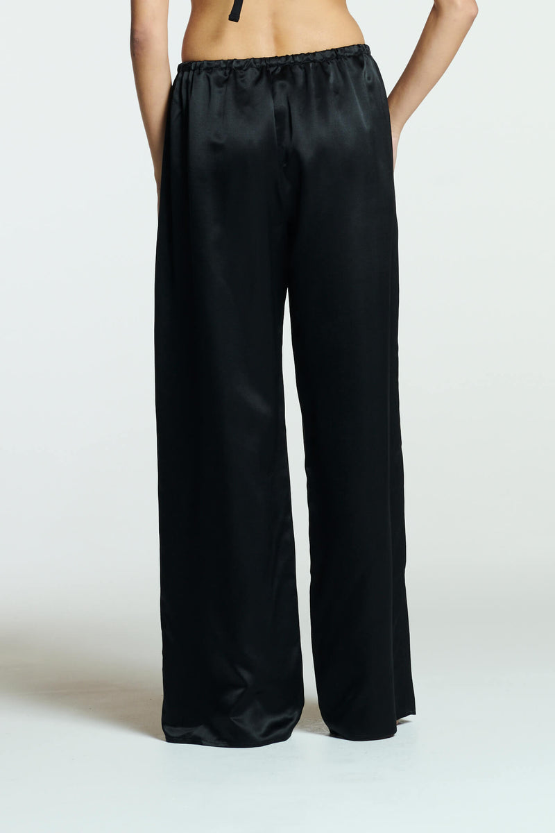 Austin Trouser Black Silk Wool