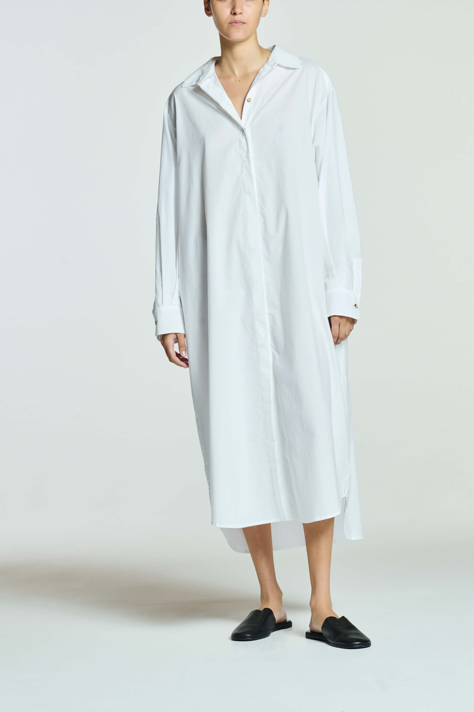 Allegra Shirt Dress White Cotton