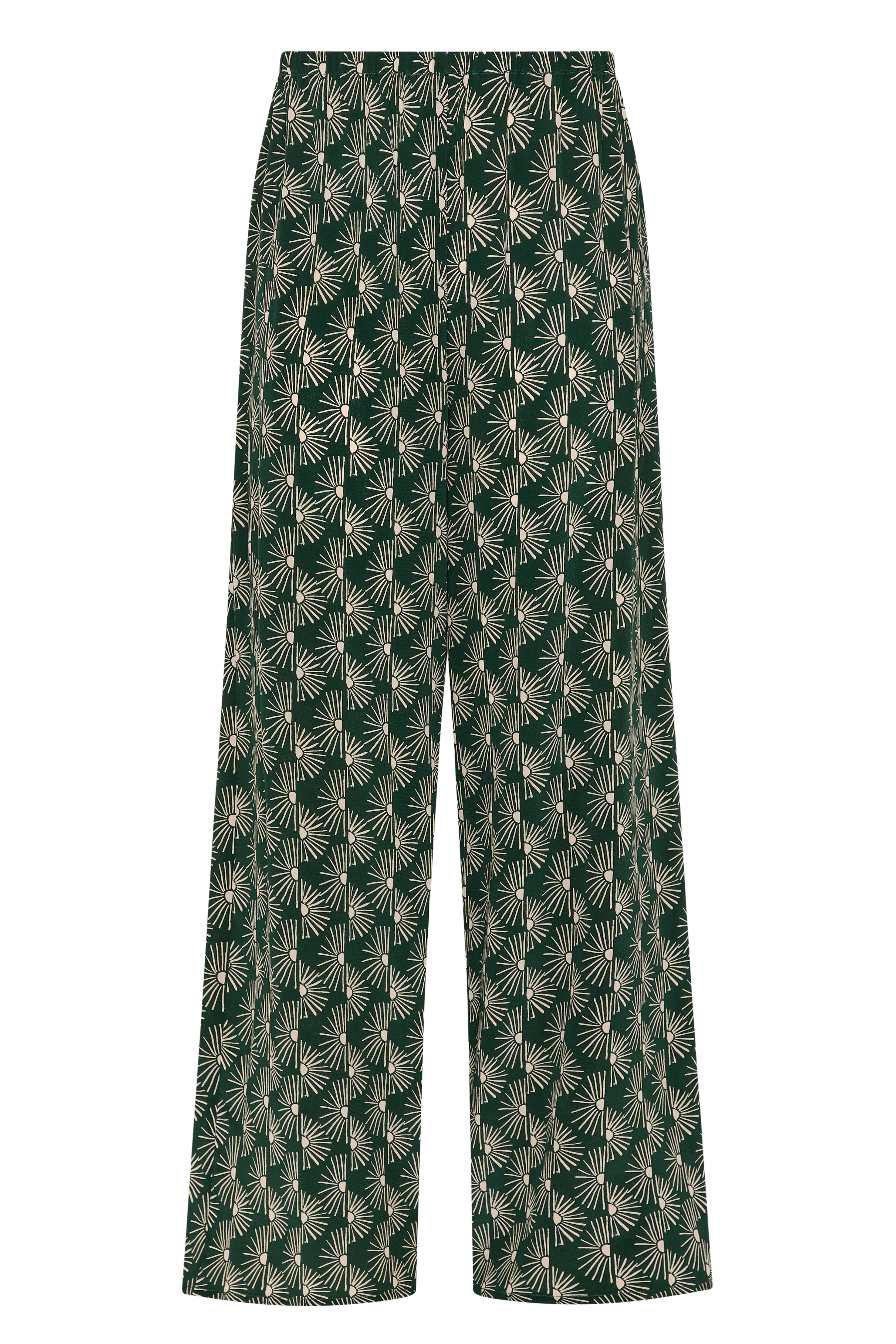 Austin Trouser Sunrise Pine Green Silk Crepe