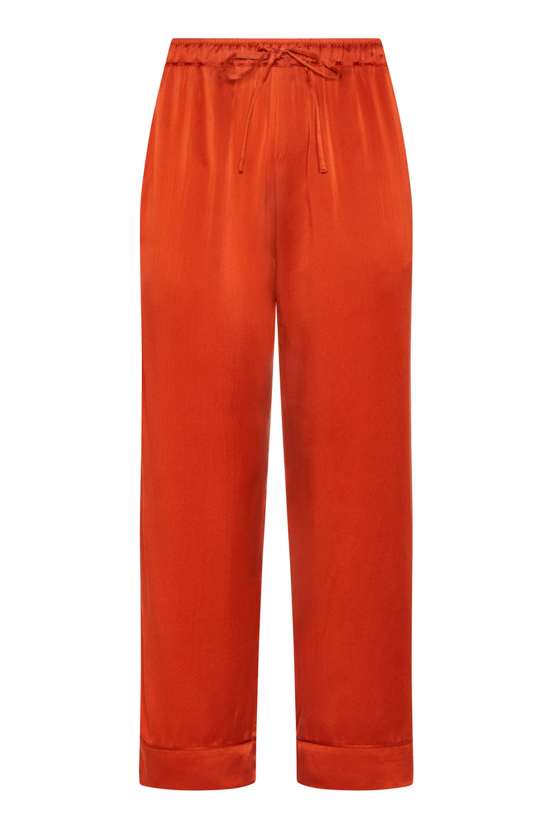 Montilla Trouser Persimmon Silk Charmeuse