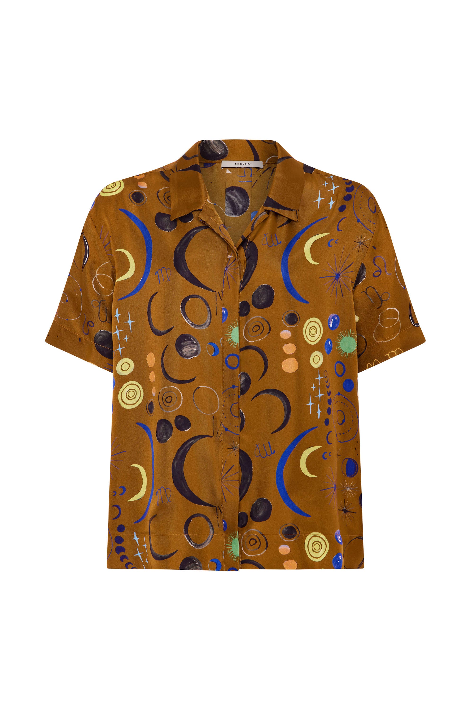 Montauk Shirt Celestial Copper Silk Twill