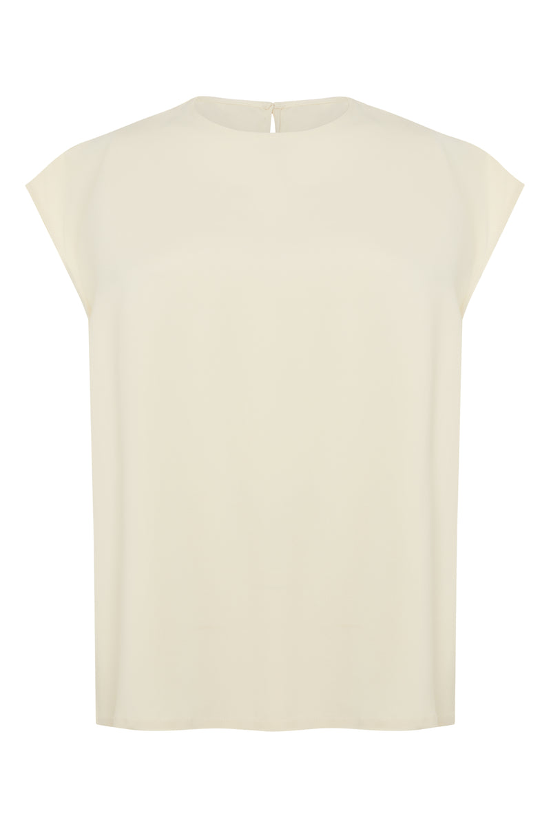 Dasha Top Papyrus Viscose Crepe