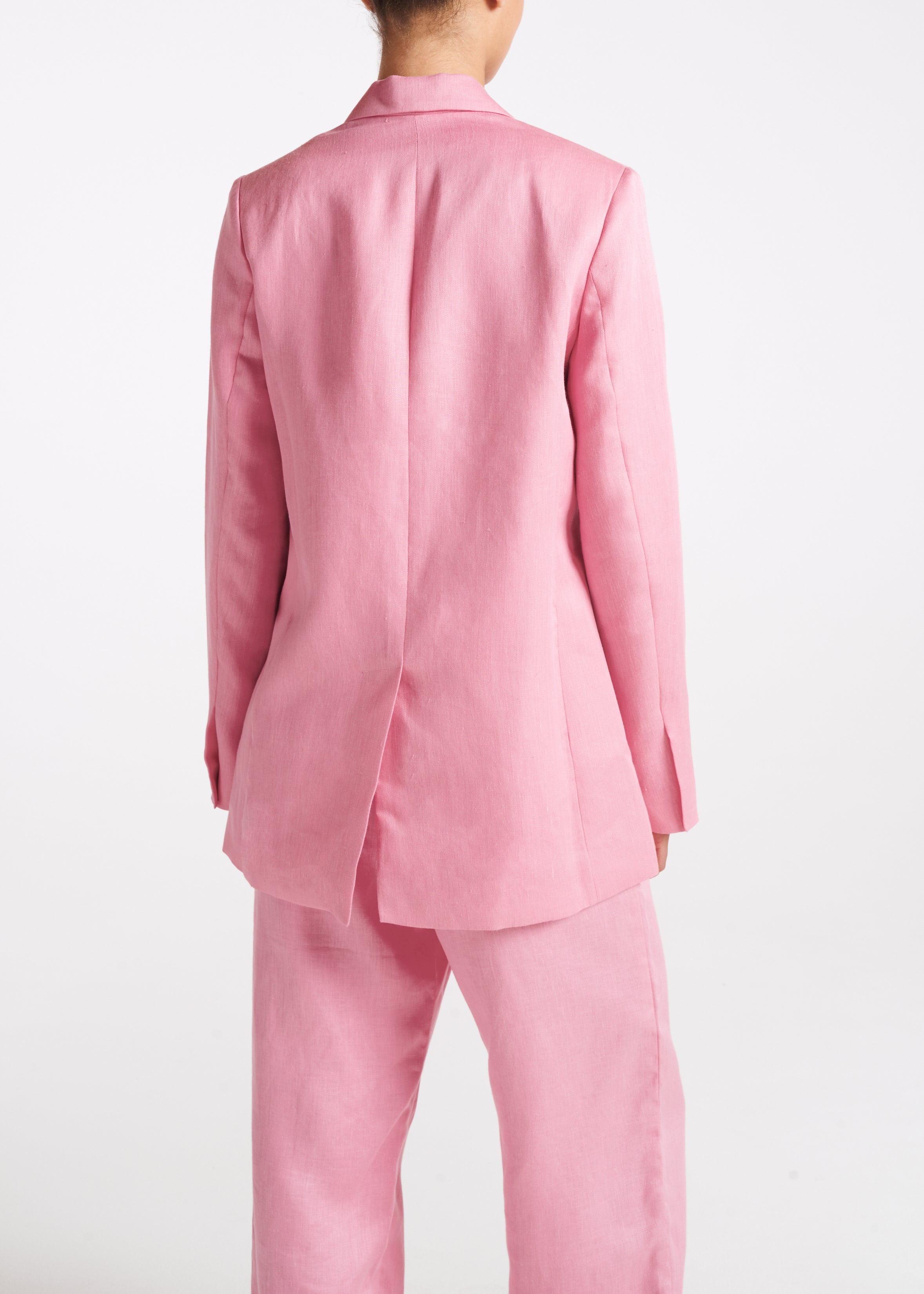 Azores Blazer Bubblegum Heavy Linen