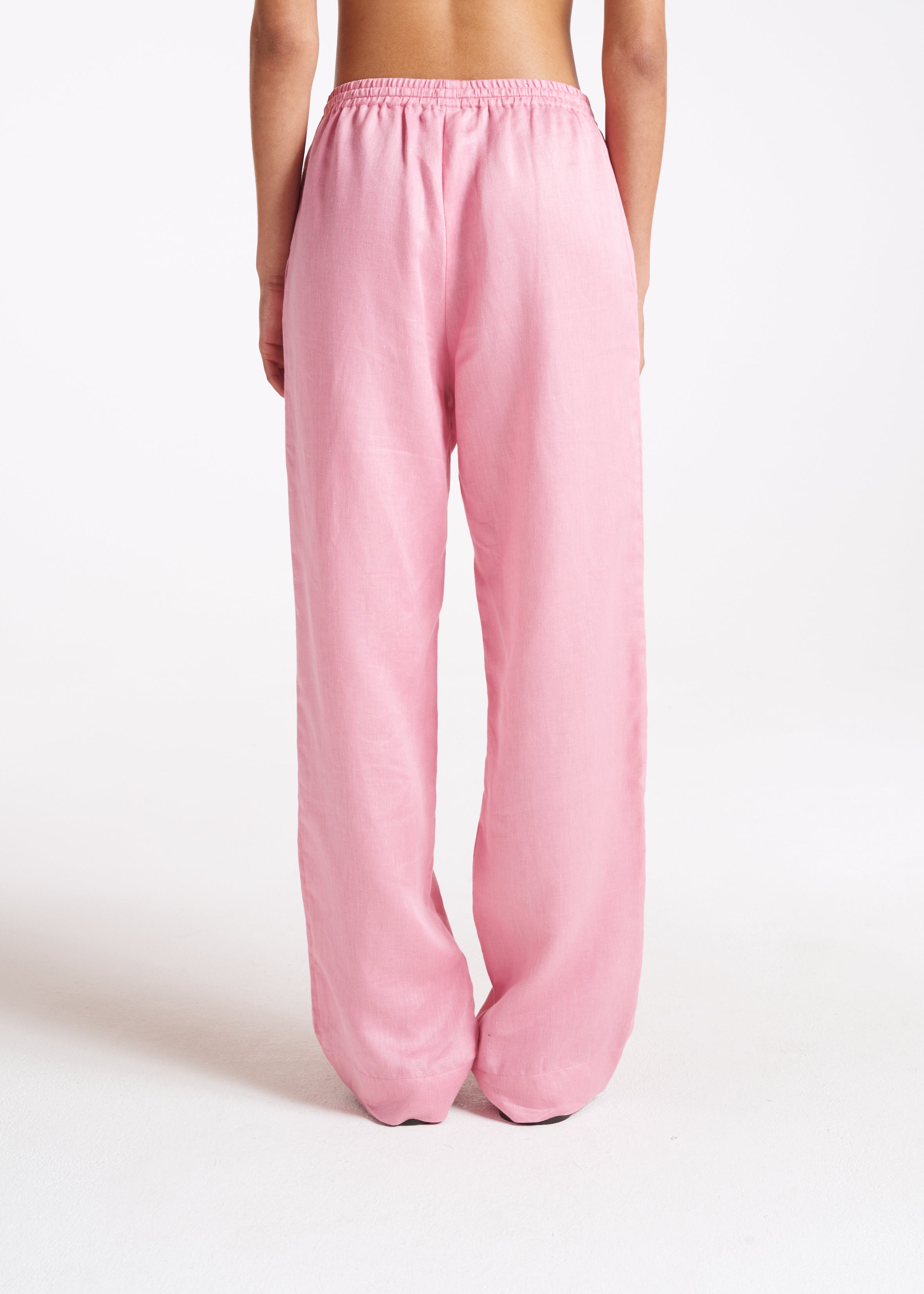 Aurelia Trouser Bubblegum Heavy Linen