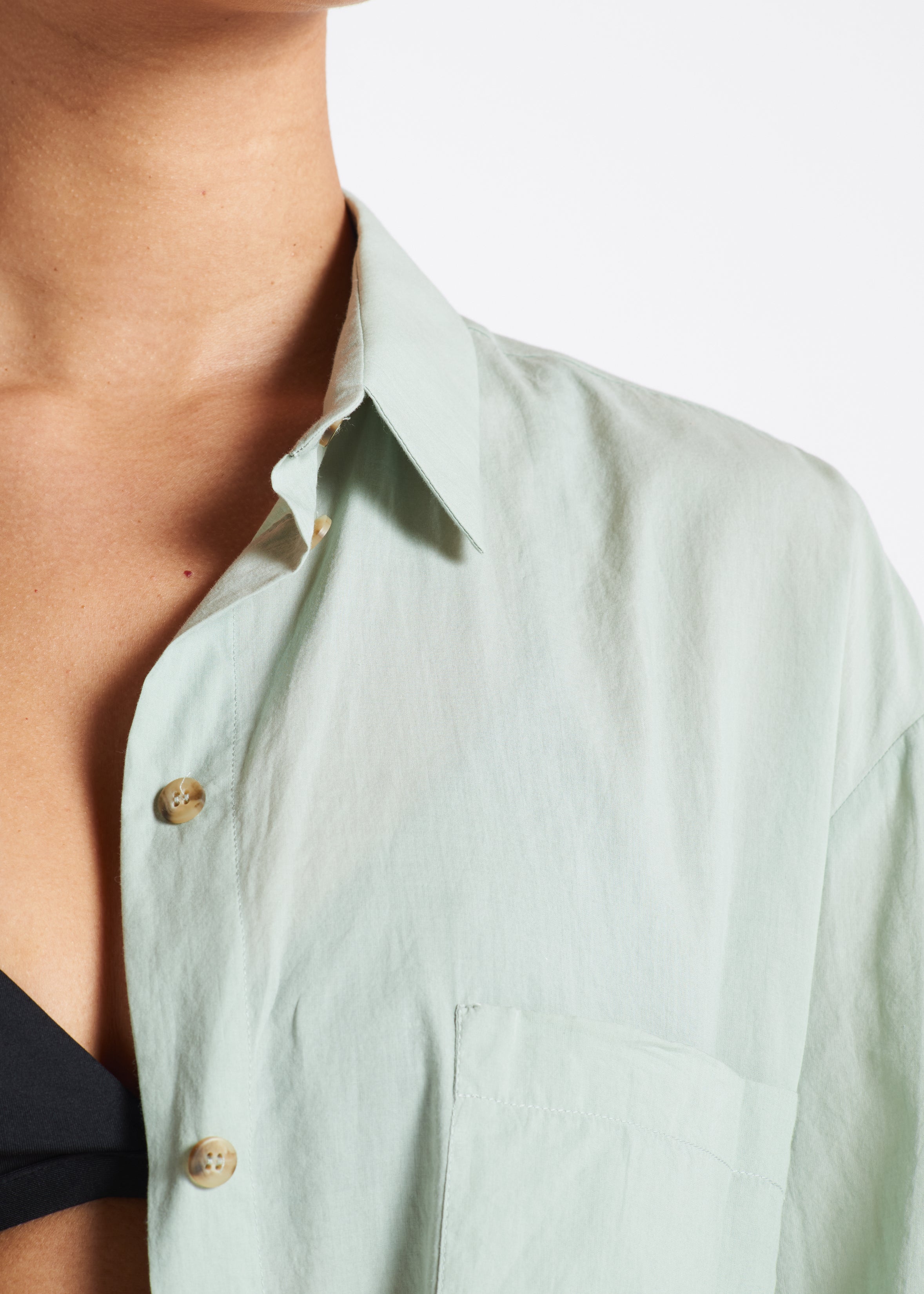 Formentera Shirt Verde Lightweight Cotton