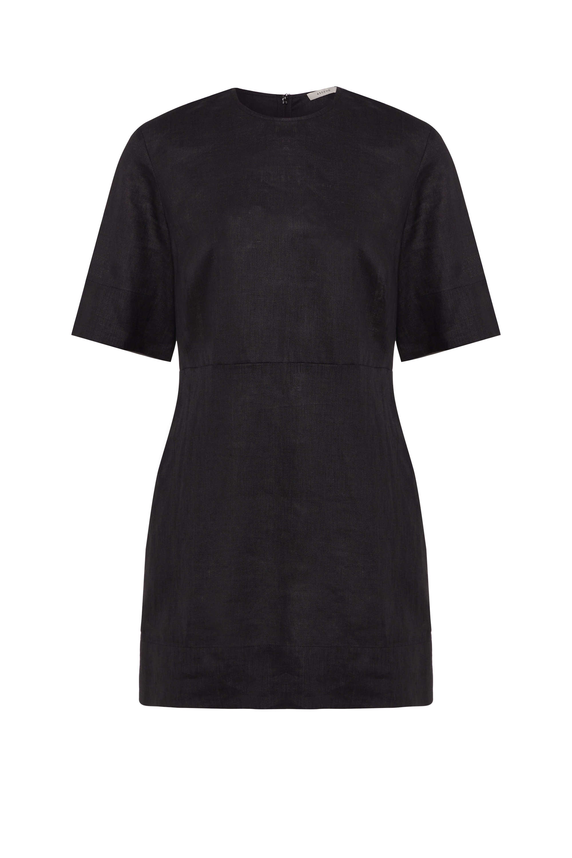 Florence Dress Black Linen