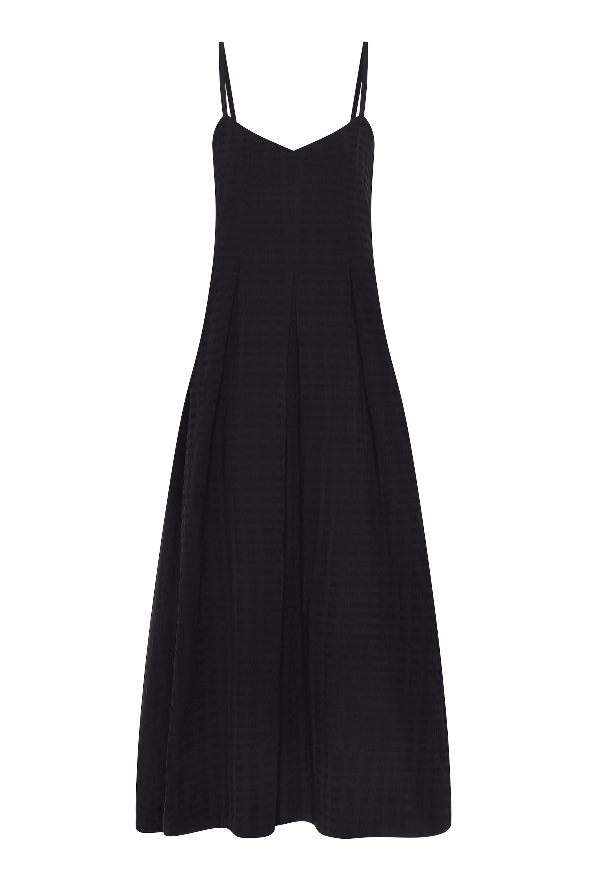 Kate Dress Black Textured Cotton