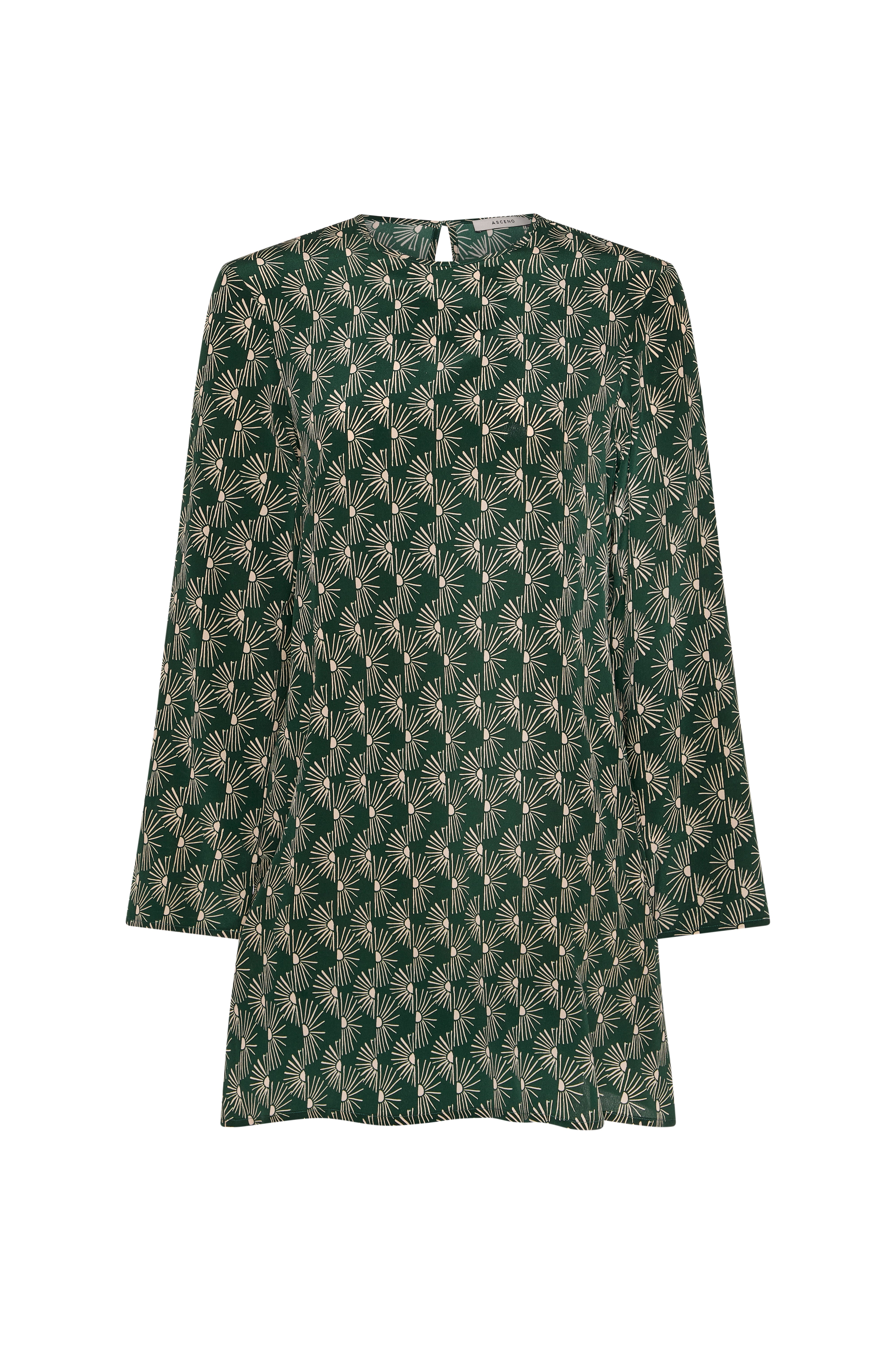 Larissa Dress Sunrise Pine Green Silk Crepe