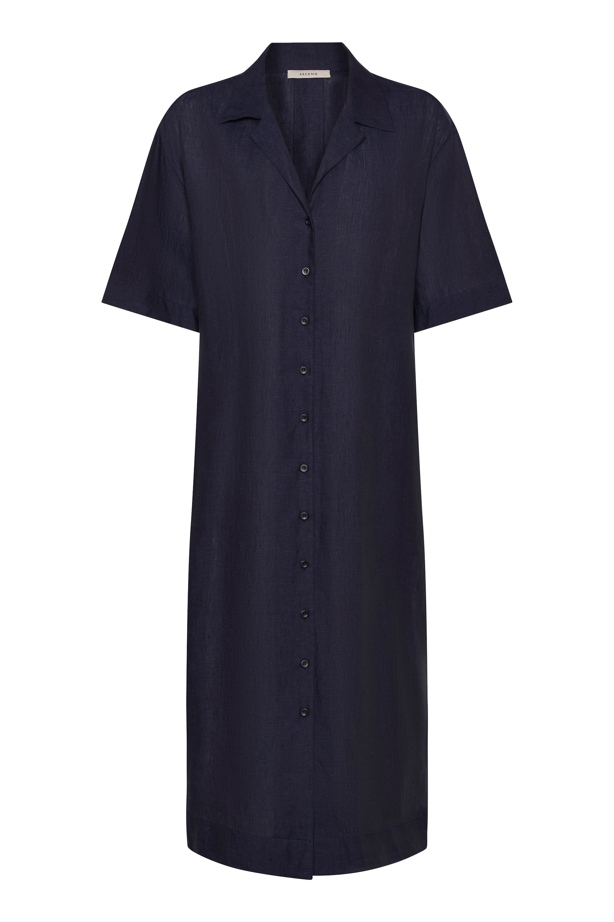 Larnaca Dress Ocean Navy Linen