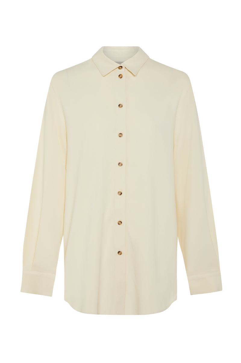 London Shirt Papyrus Viscose Crepe