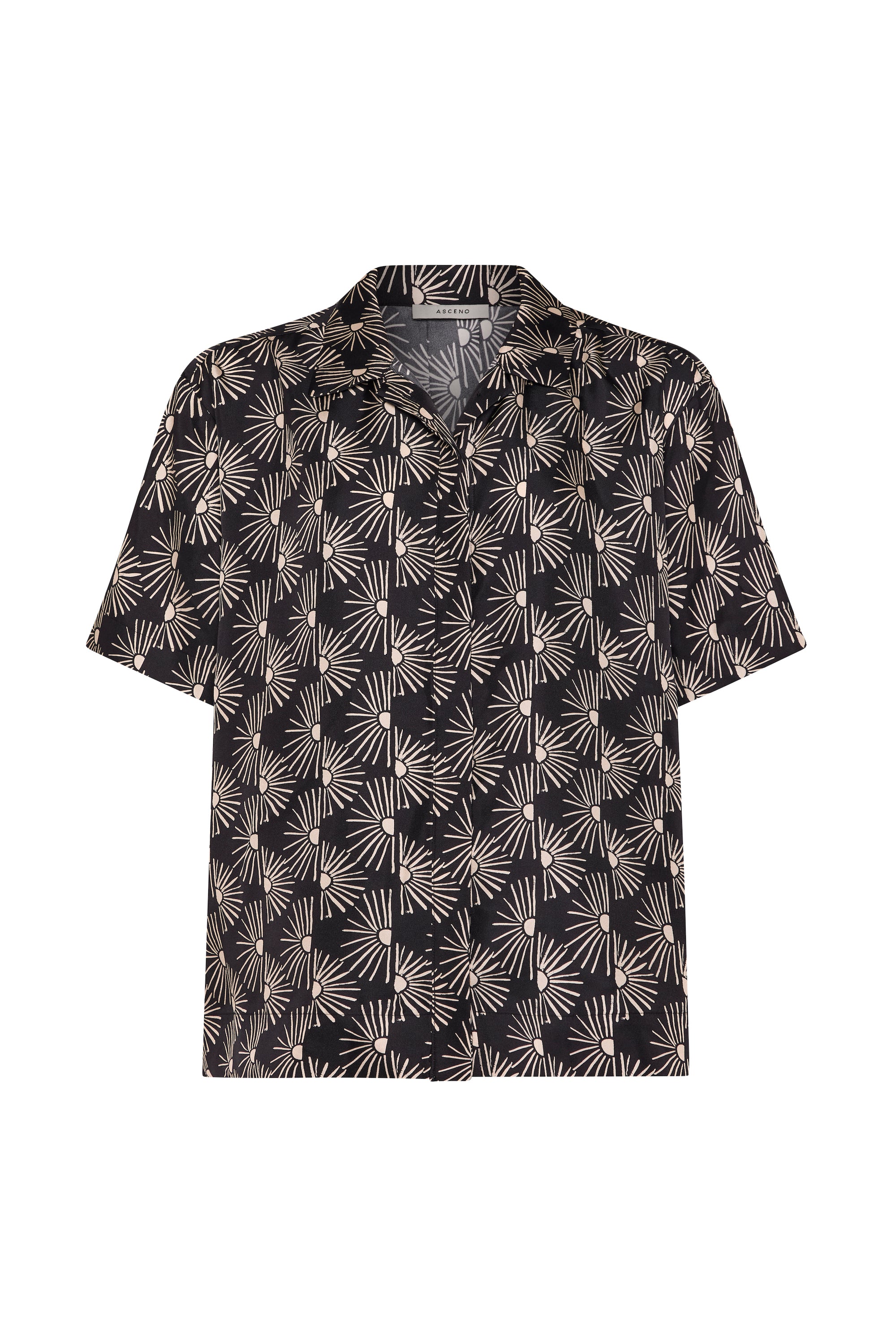 Montauk Shirt Sunrise Noir Silk Twill