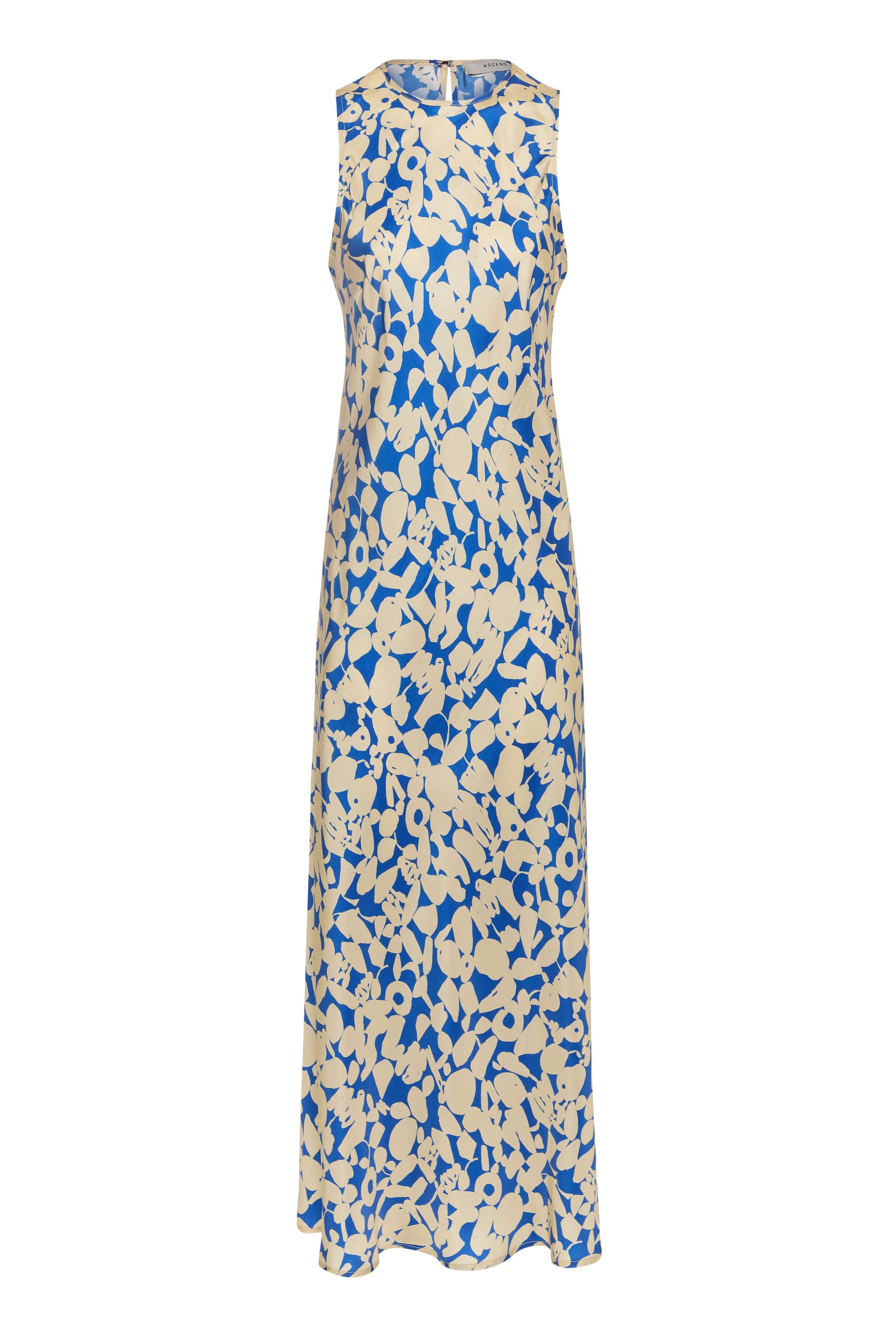 Valentina Dress Cobalt Pebble Silk Twill