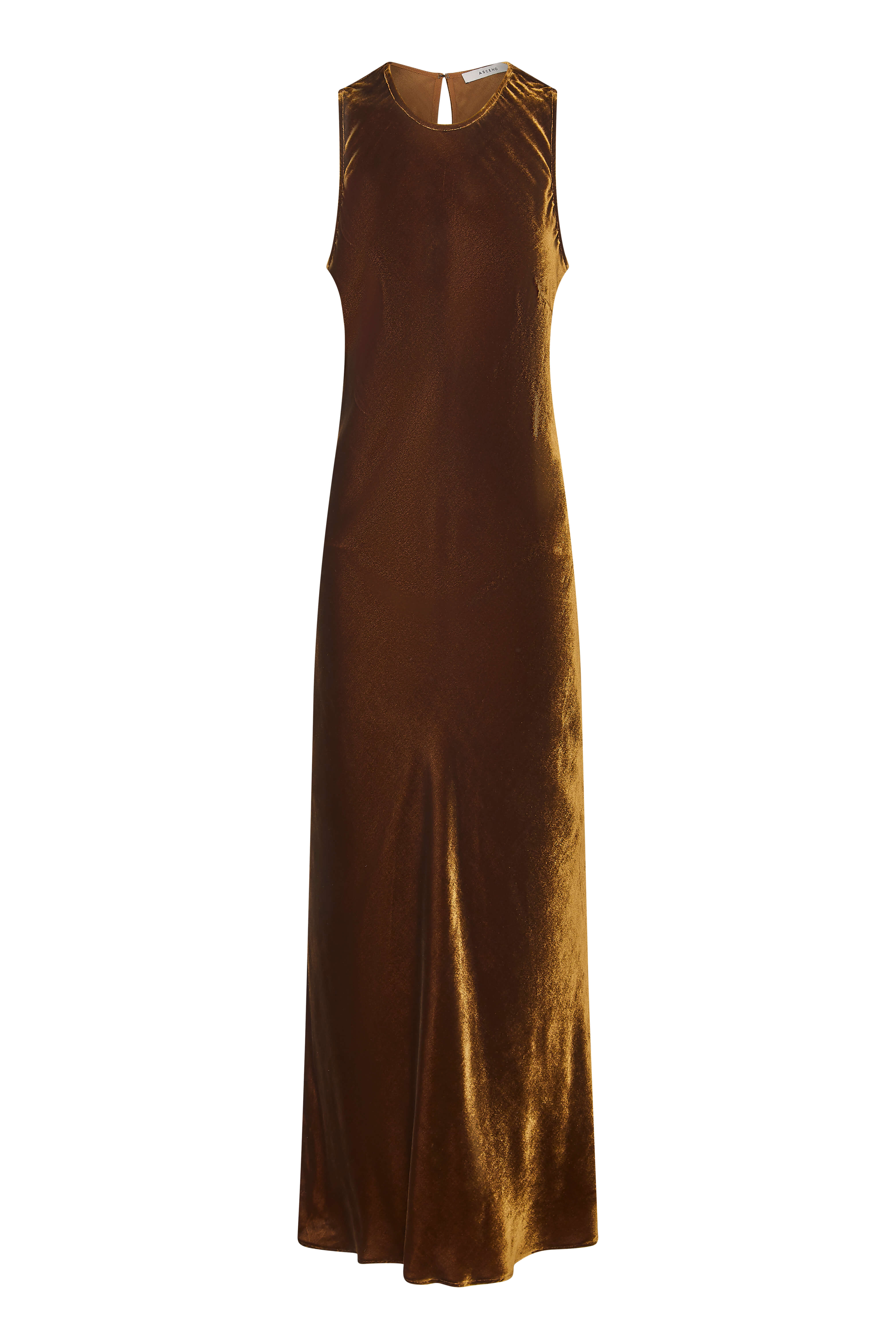 Valencia Dress Brunette Viscose Velvet