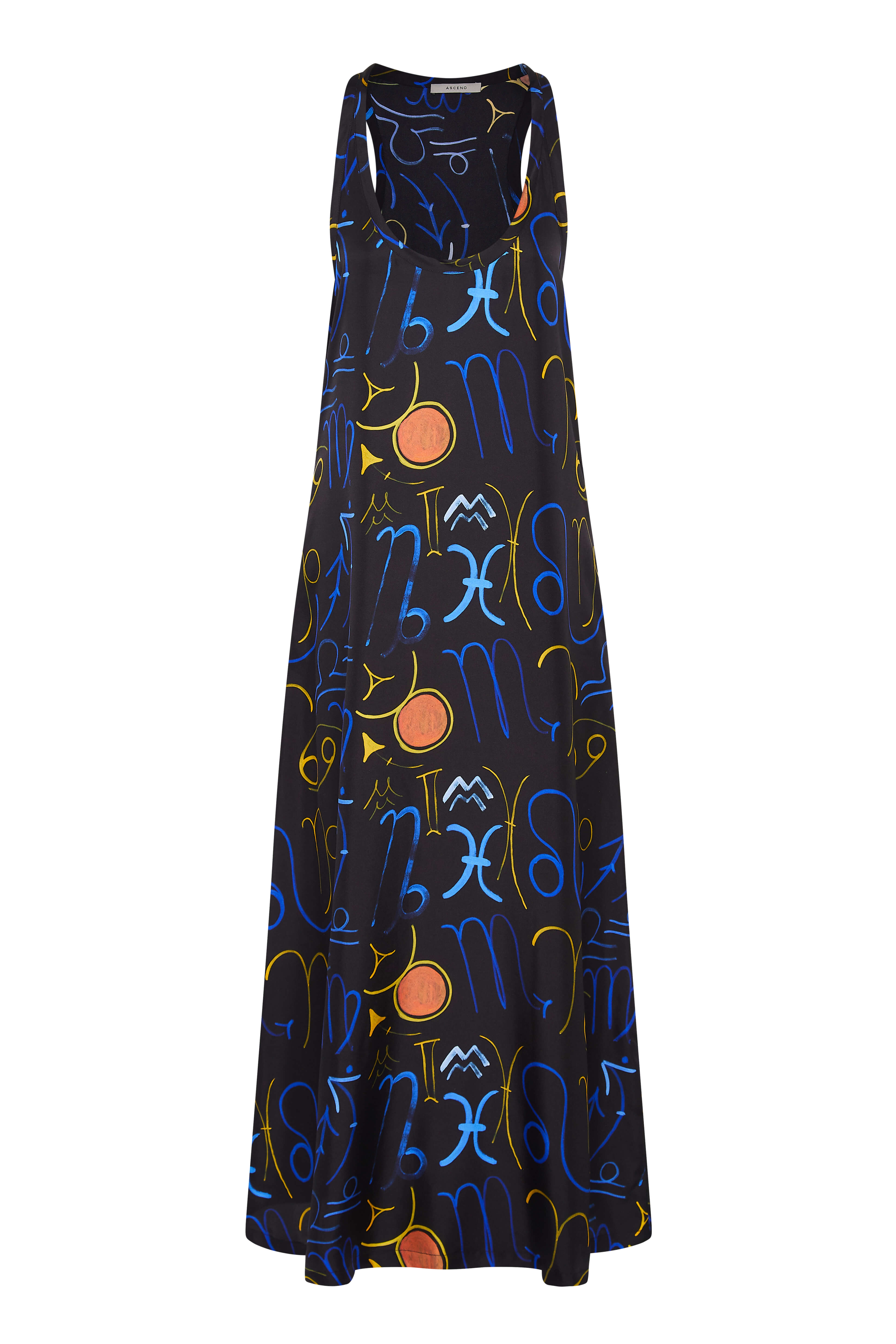 Allie Dress Zodiac Noir Silk Twill