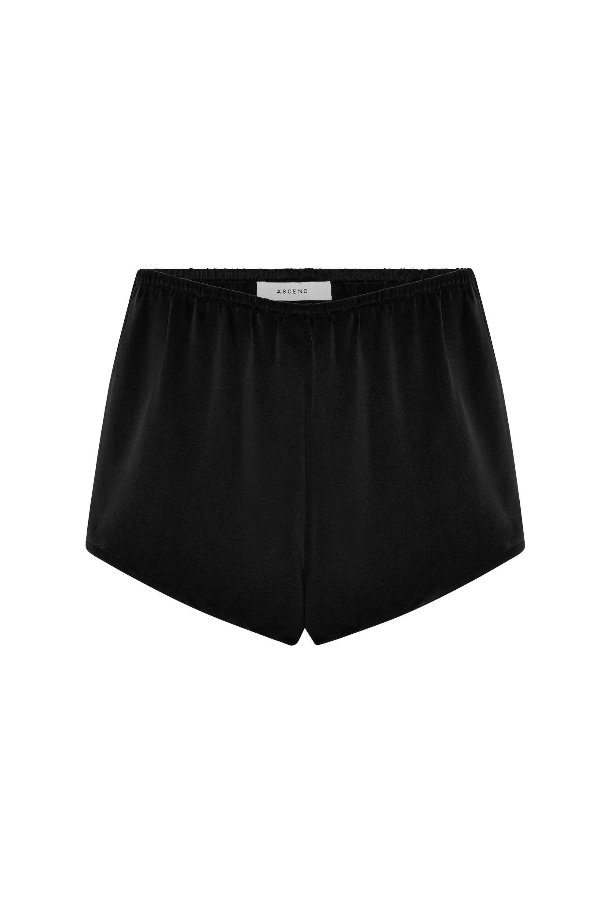 Venice Sleep Shorts Jet Black Silk