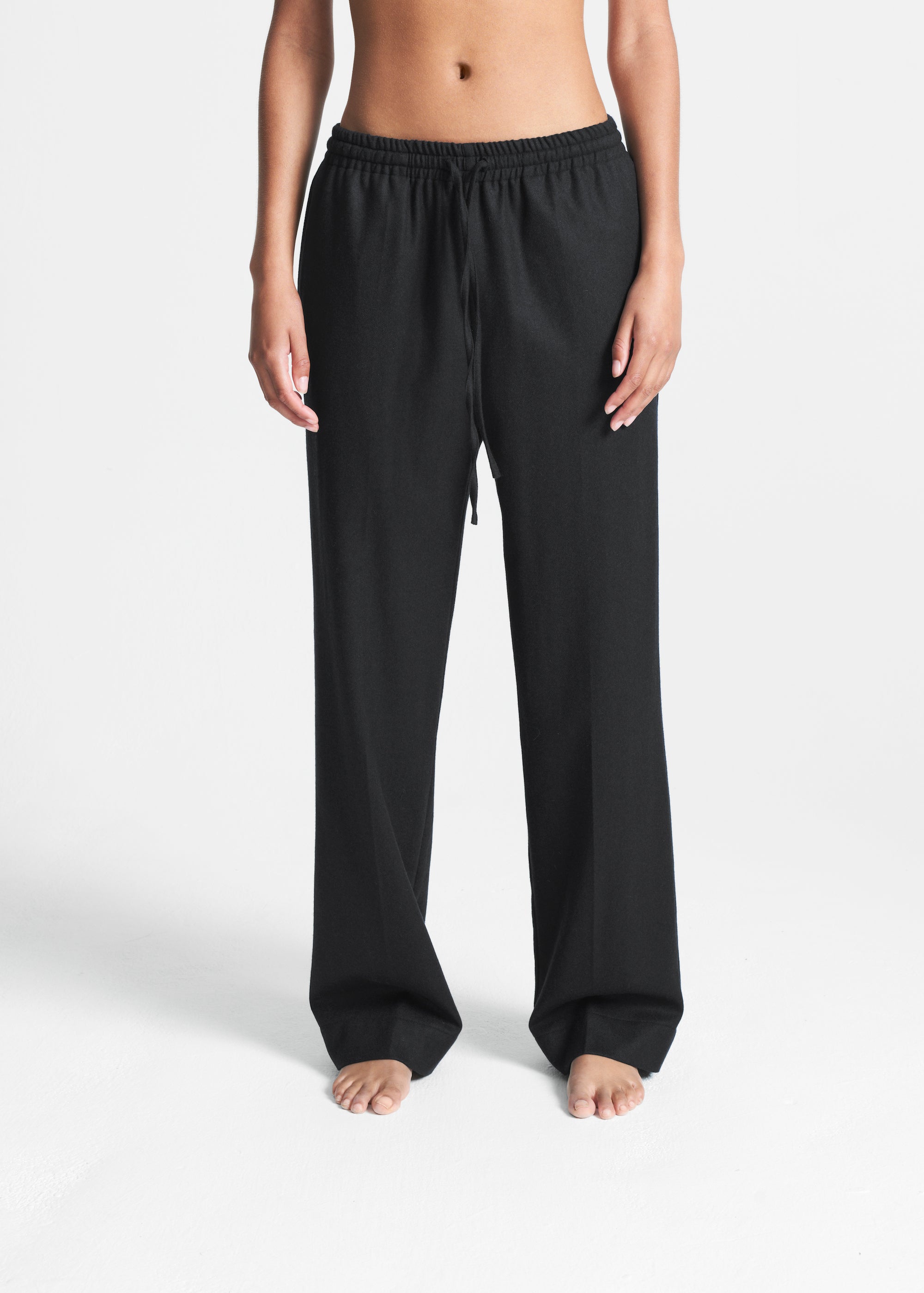 Aurelia Trouser Black Silk Twill