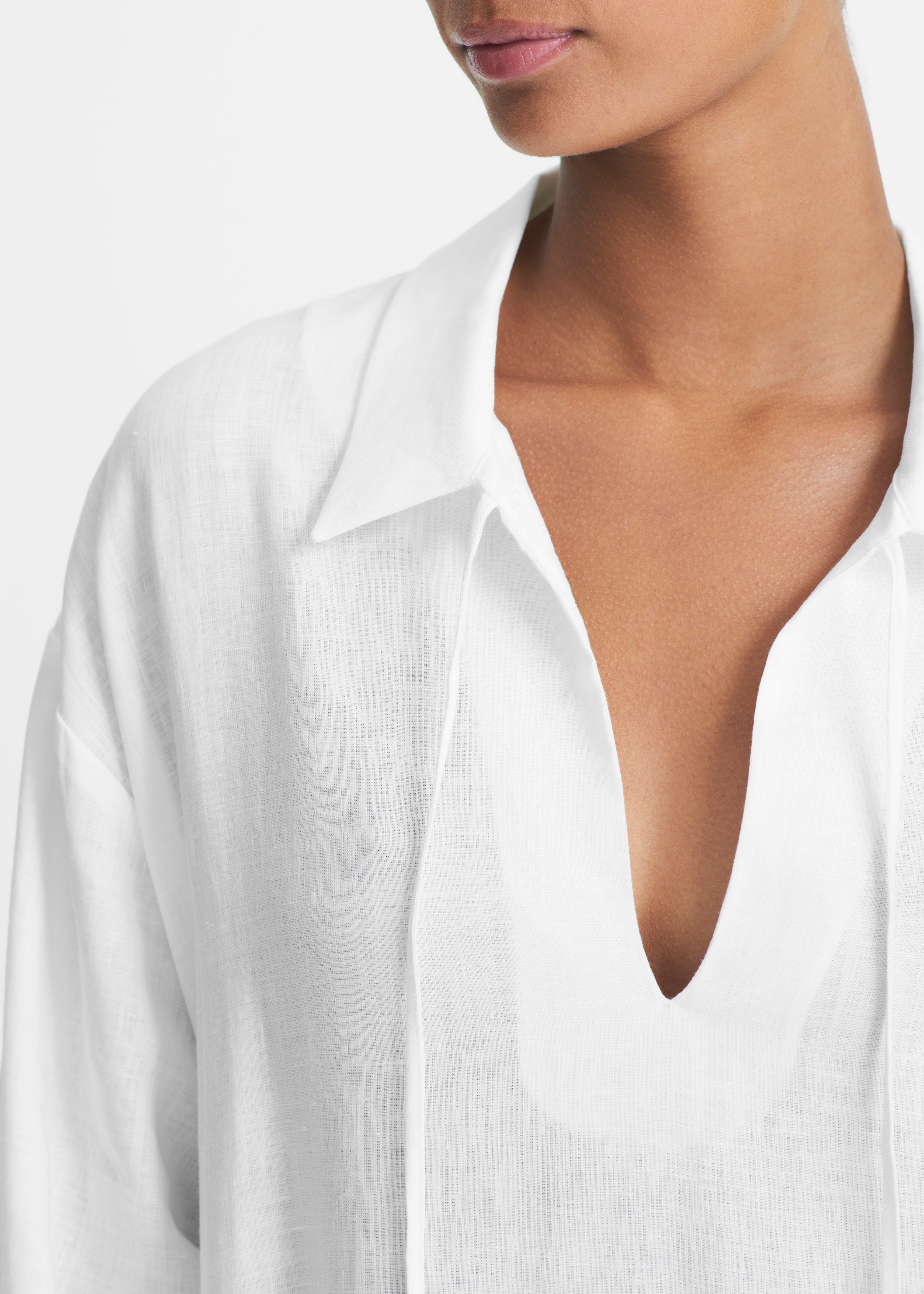 White Linen Boyfriend Shirt Boyfriend White Shirt White