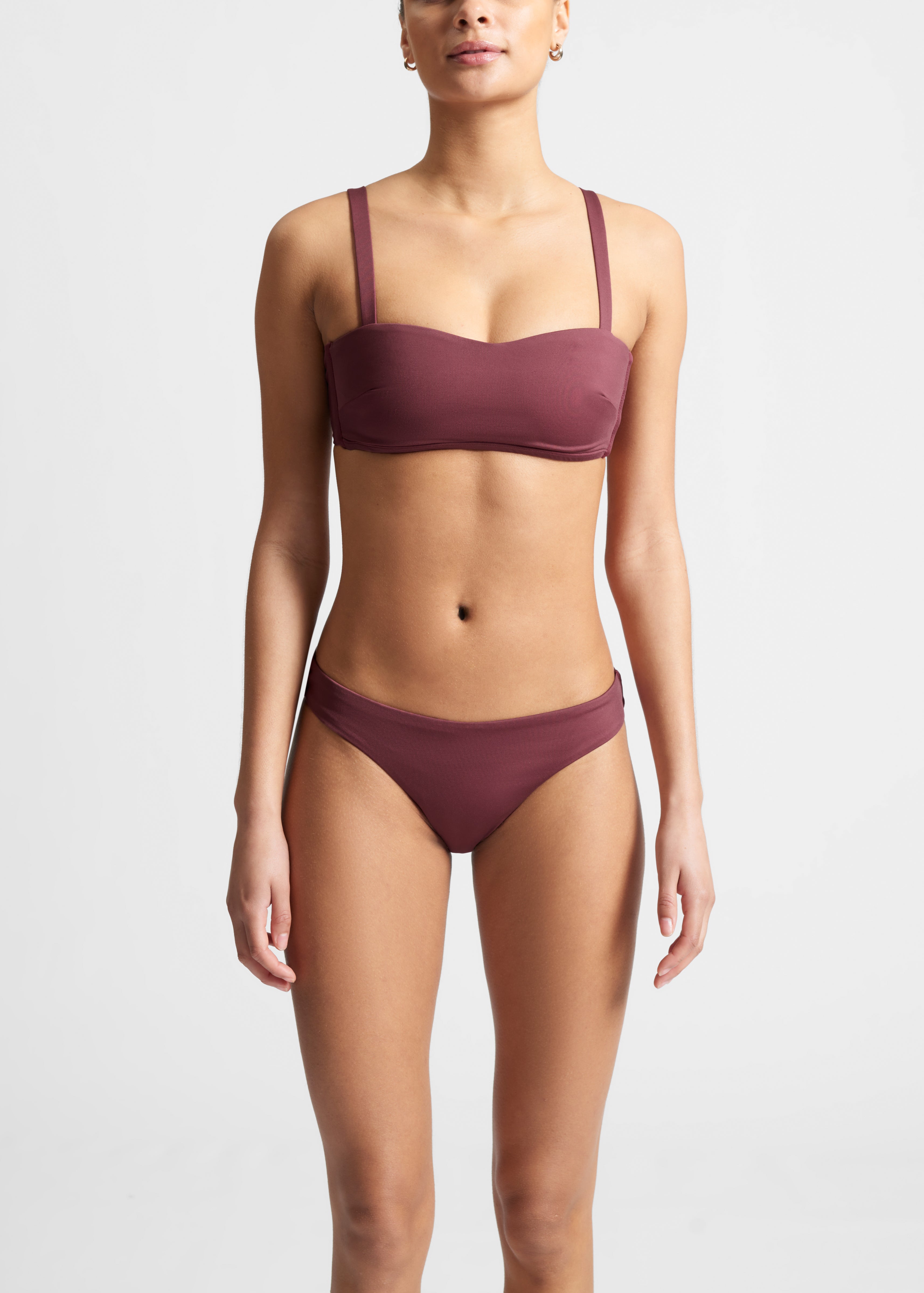 Burgundy bikini hot sale