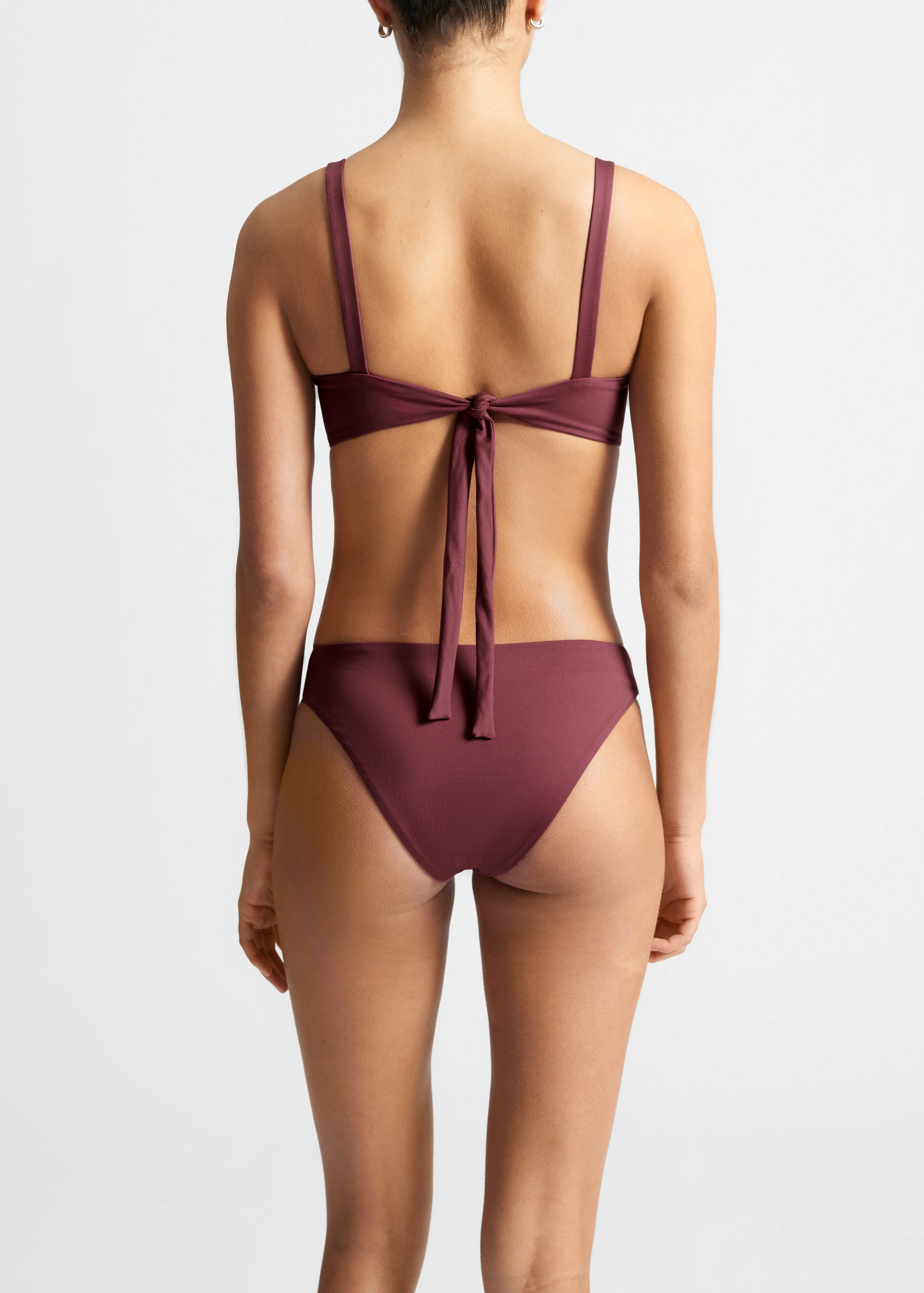 Naples Bikini Bottom Burgundy