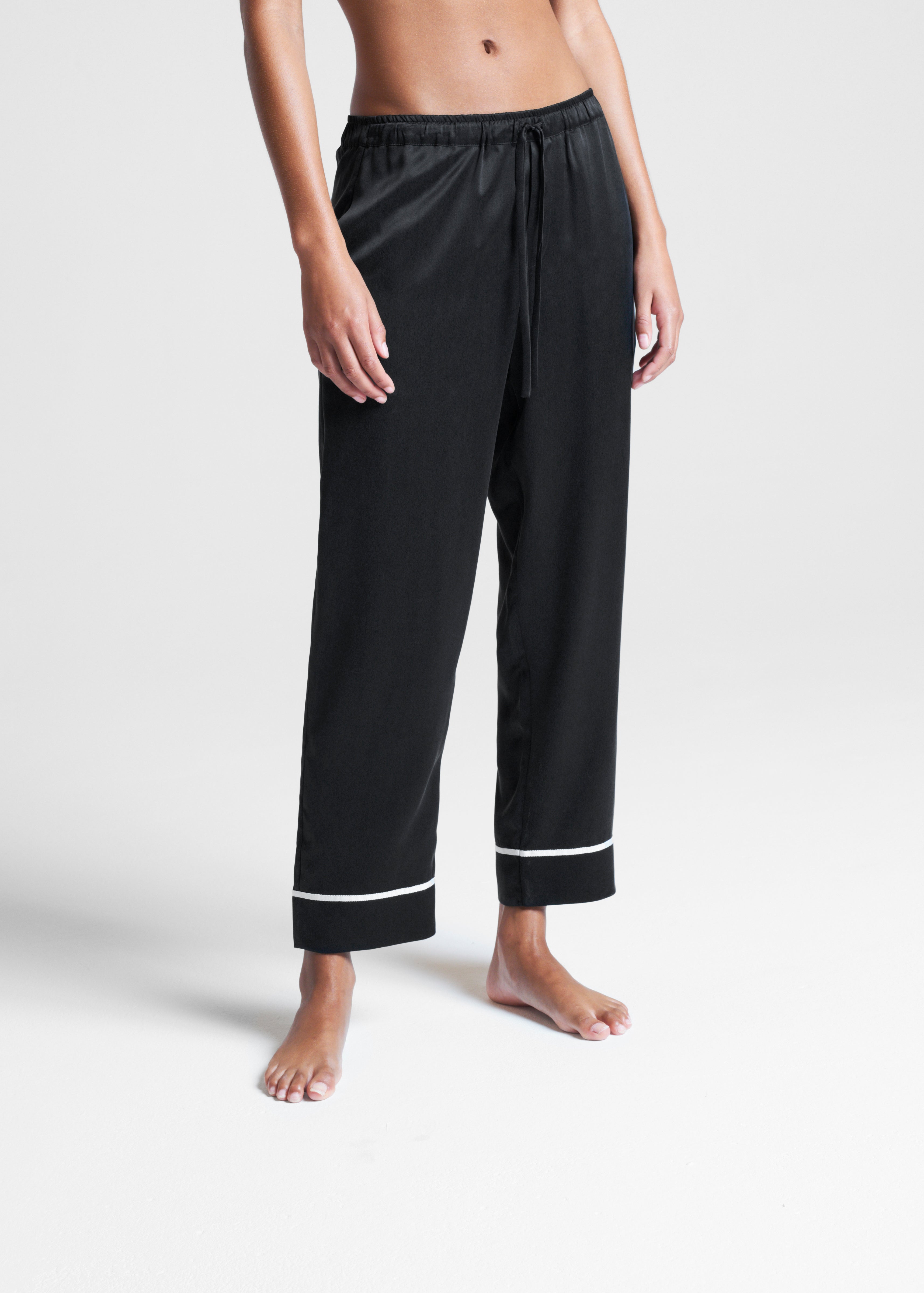 Womens black pj online bottoms