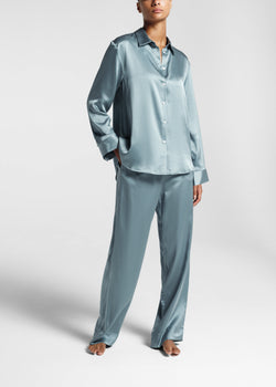 ASCENO Washed-silk pajama pants  Silk pajama pants, Silk pajamas, Beach  wear outfits