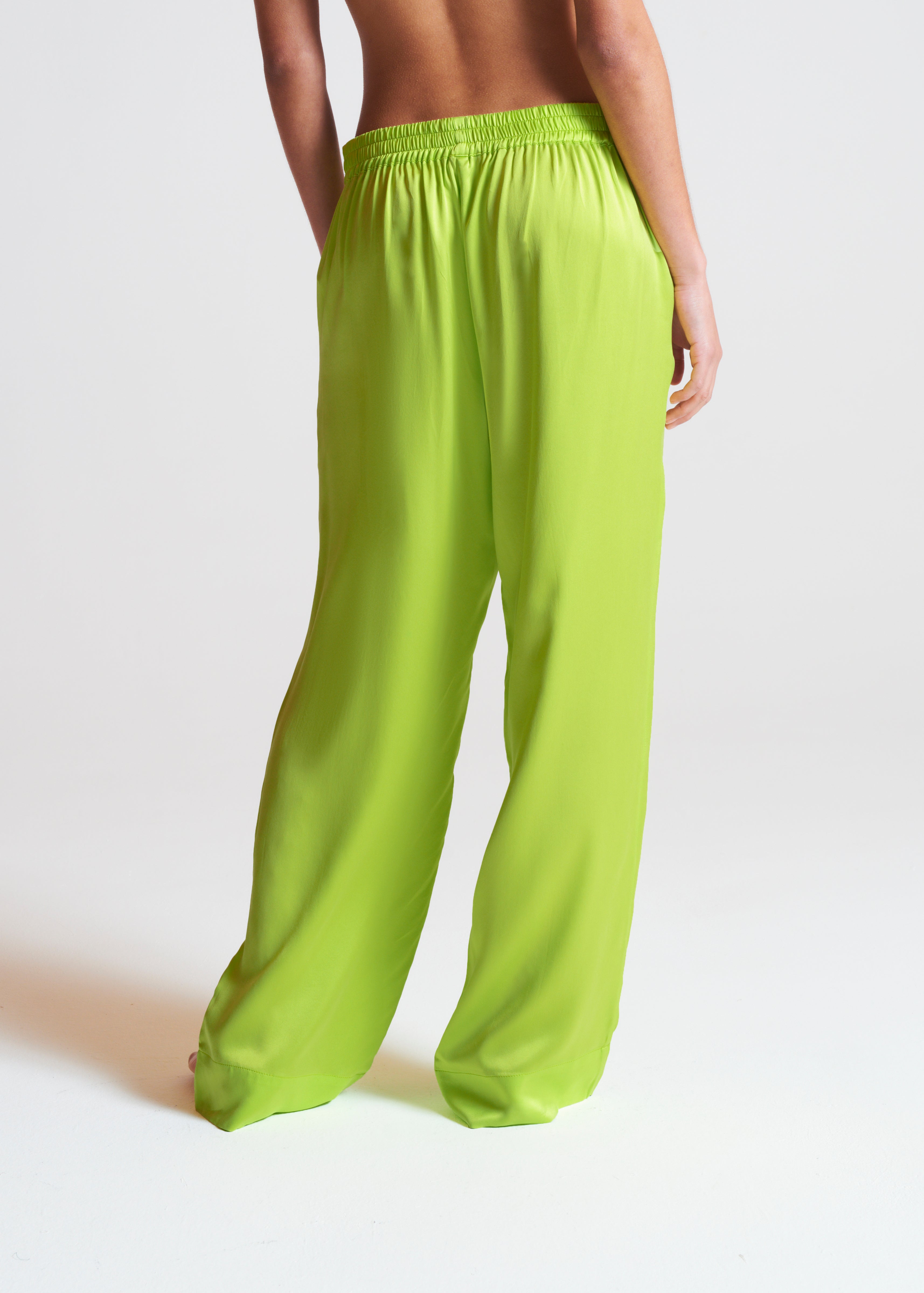 London Lime Punch Silk Pyjama Bottom