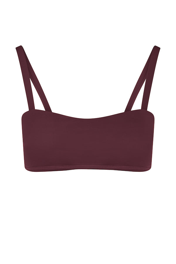 Portofino Bikini Top Burgundy